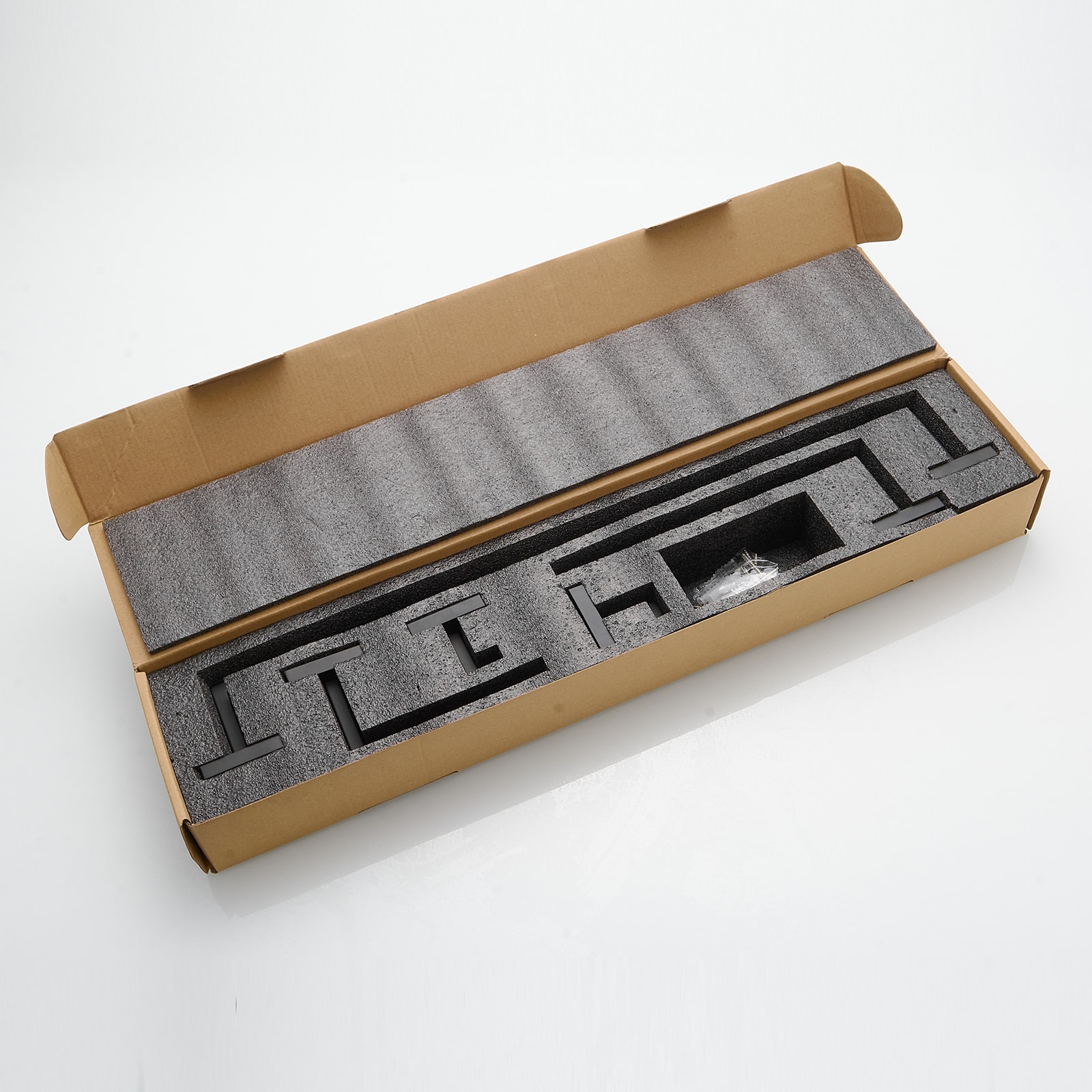 Juego de Accesorios para Baño de 5 Piezas en Negro Mate - Incluye Barra para Toallas, Portarrollos y Gancho para Batas - Modelo A-91012-S-NEGRO-1