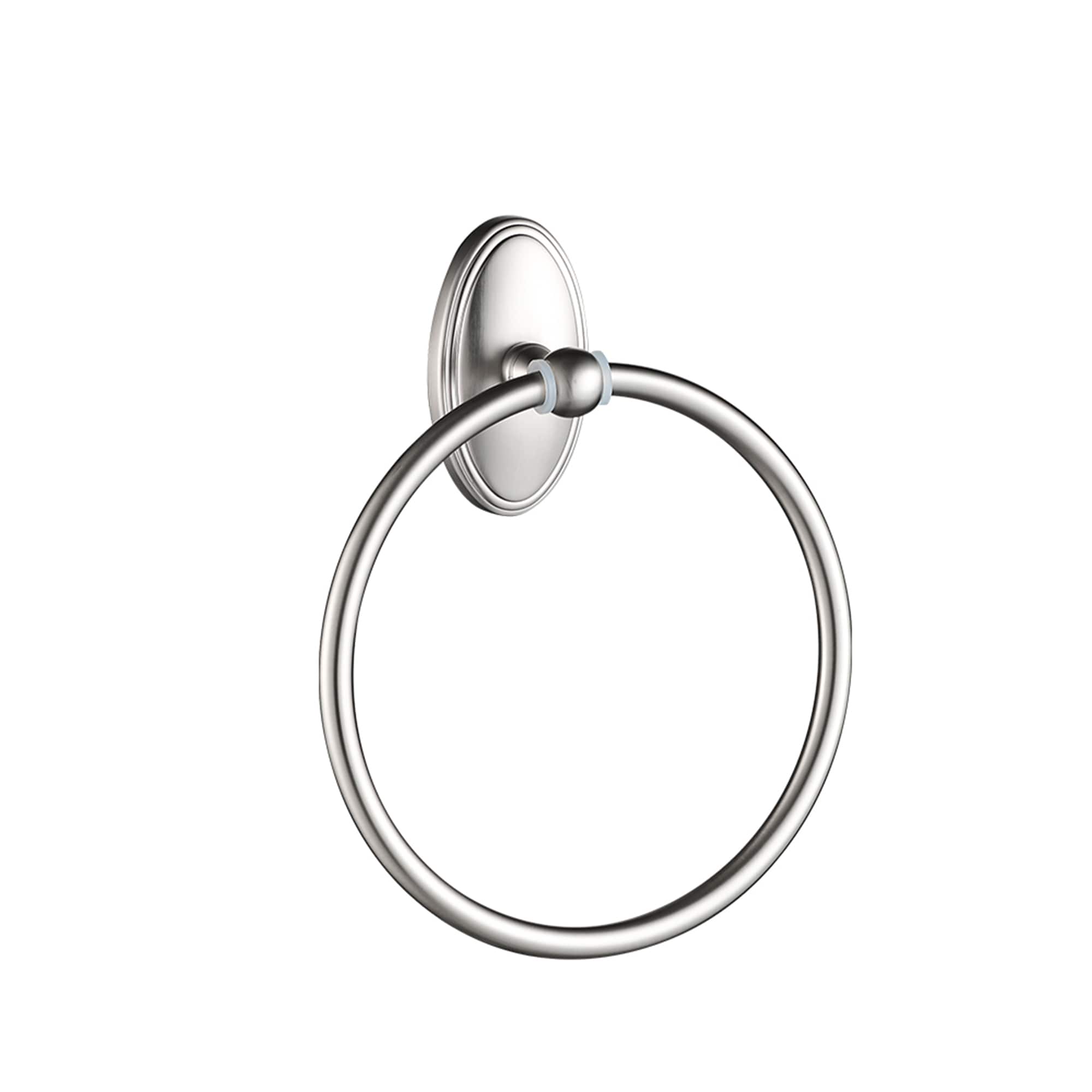 Juego de accesorios de baño decorativos de níquel cepillado de 3 piezas FORIOUS - Barra de toalla, porta papel higiénico, anillo de toalla, incluido LL19106BN3A