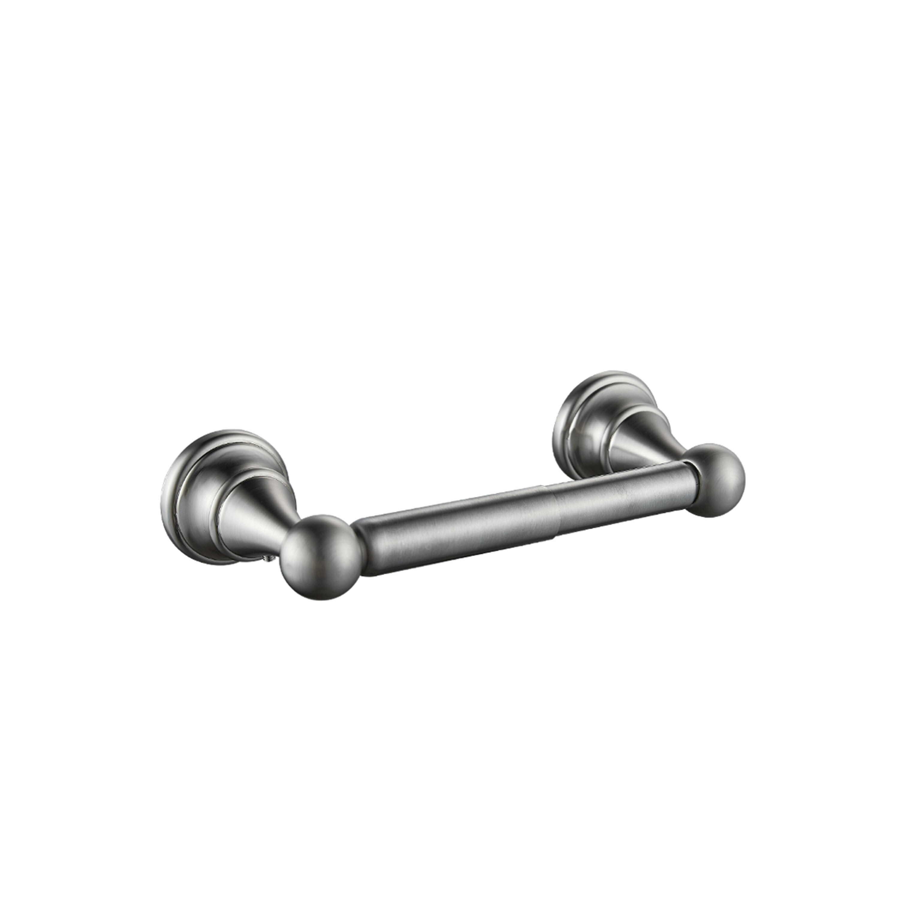  Juego de accesorios de baño decorativos de níquel cepillado de 4 piezas de FORIOUS, que incluye barra de toallas, portarrollos, argolla para toallas y gancho para batas.