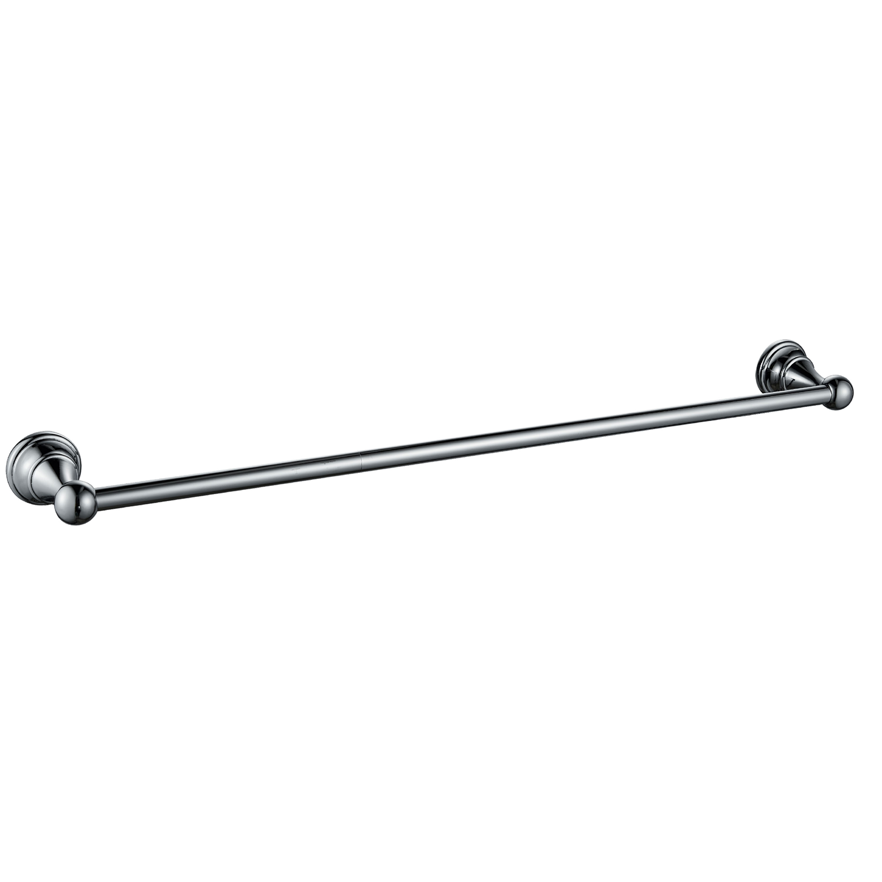 Juego de Accesorios para Baño Decorativos de 4 Piezas en Cromo FORIOUS - Incluye Barra de Toallas, Porta Papel Higiénico, Anillo de Toalla y Gancho para Batas LL19103CH4A