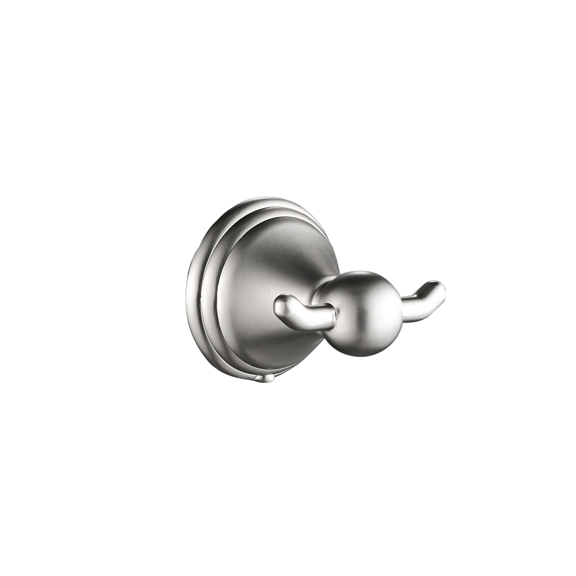 Juego de Accesorios de Baño Decorativos de Níquel Cepillado de 4 Piezas de FORIOUS: Barra de Toalla, Porta Papel Higiénico, Argolla para Toalla y Gancho para Bata incluidos LL19108BN4A