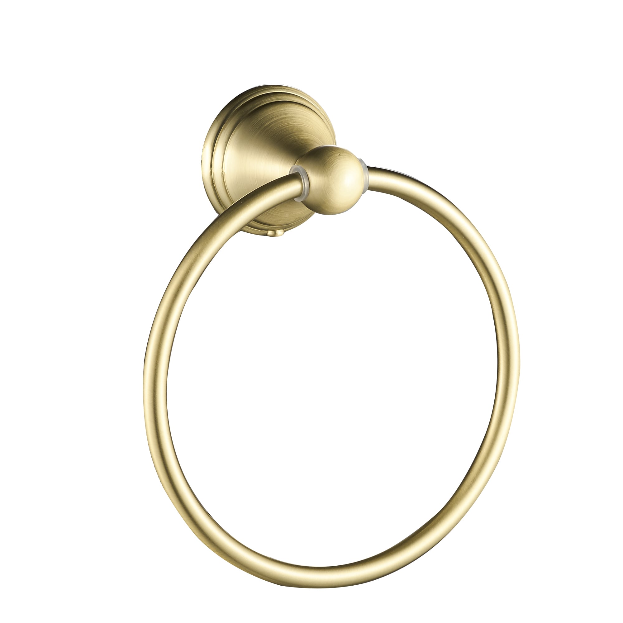 Juego de 3 piezas de accesorios decorativos para baño en color dorado FORIOUS: Barra de toalla, Porta papel higiénico, Argolla para toalla, Incluido LL19108G3A.