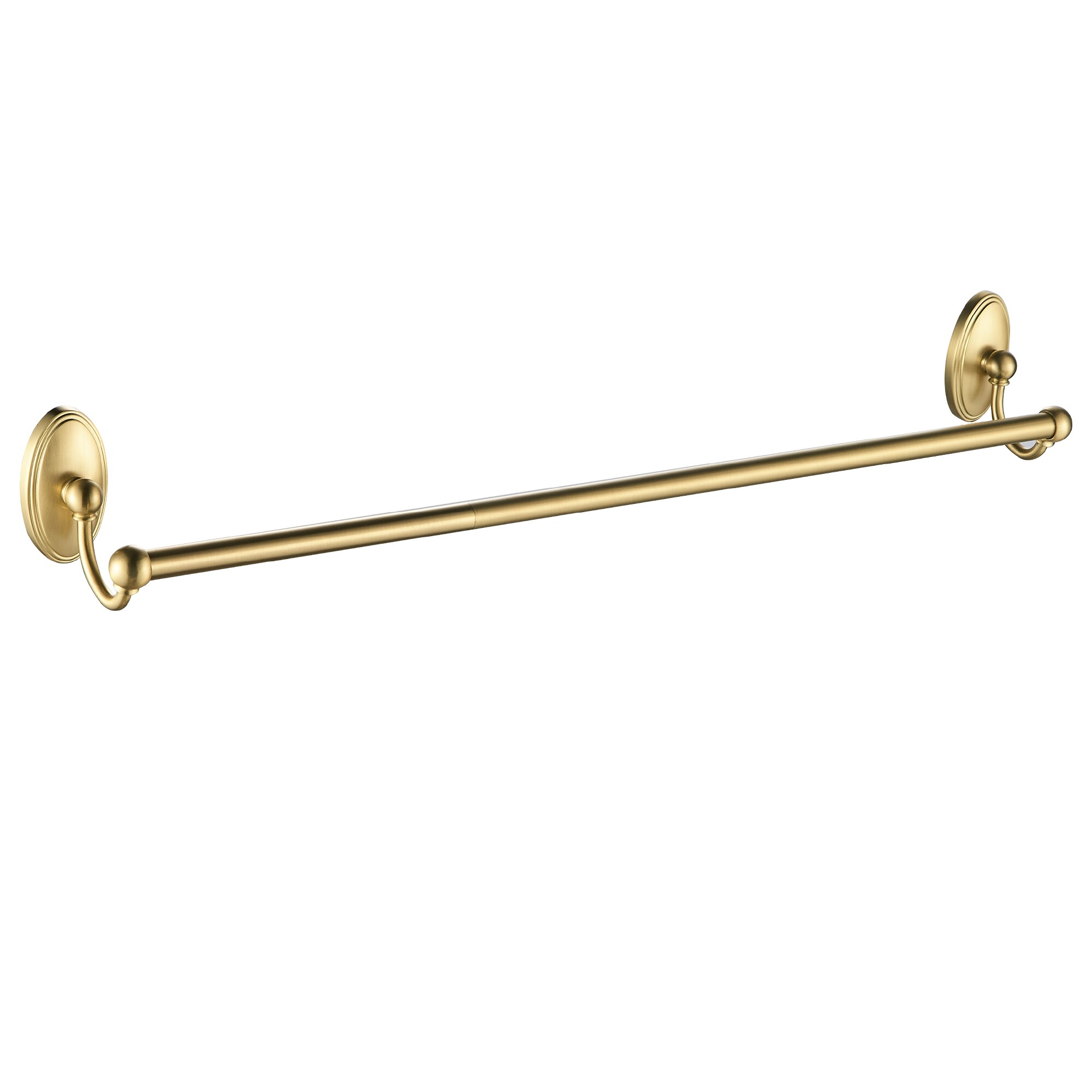 Juego de hardware decorativo de baño de 3 piezas en dorado, incluye barra de toalla, portarrollos y argolla de toalla.