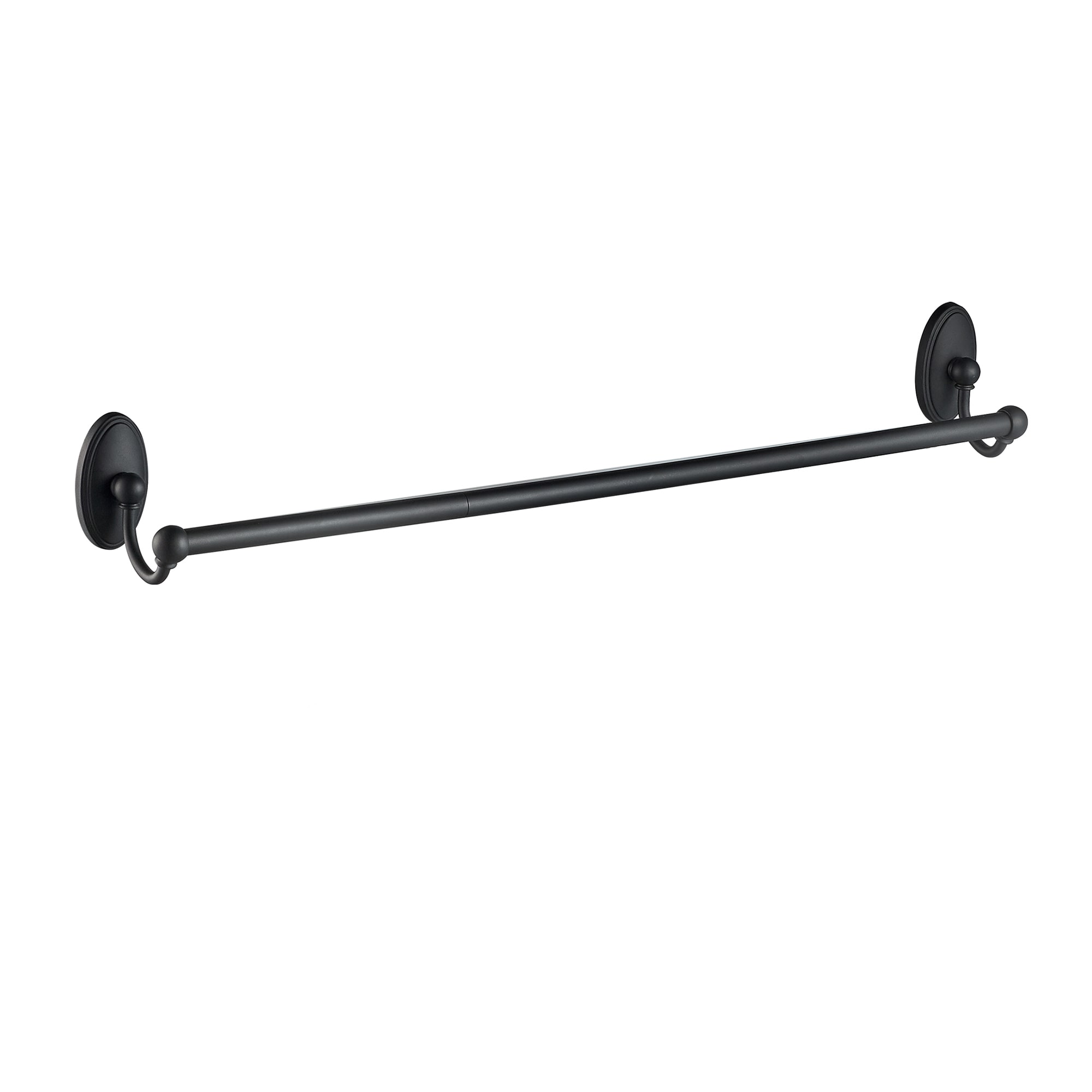 Conjunto de Accesorios de Baño Decorativos Mate Negro de 3 Piezas FORIOUS: Barra de Toallas, Porta Papel Higiénico y Argolla de Toalla incluidos LL19106B3A