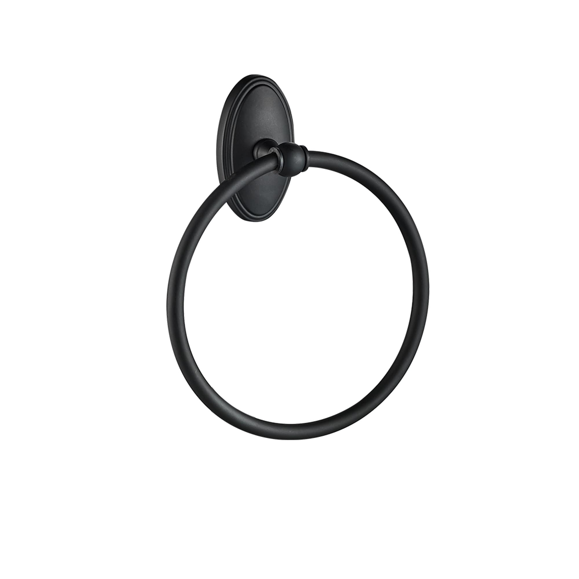 Conjunto de Accesorios de Baño Decorativos Mate Negro de 3 Piezas FORIOUS: Barra de Toallas, Porta Papel Higiénico y Argolla de Toalla incluidos LL19106B3A