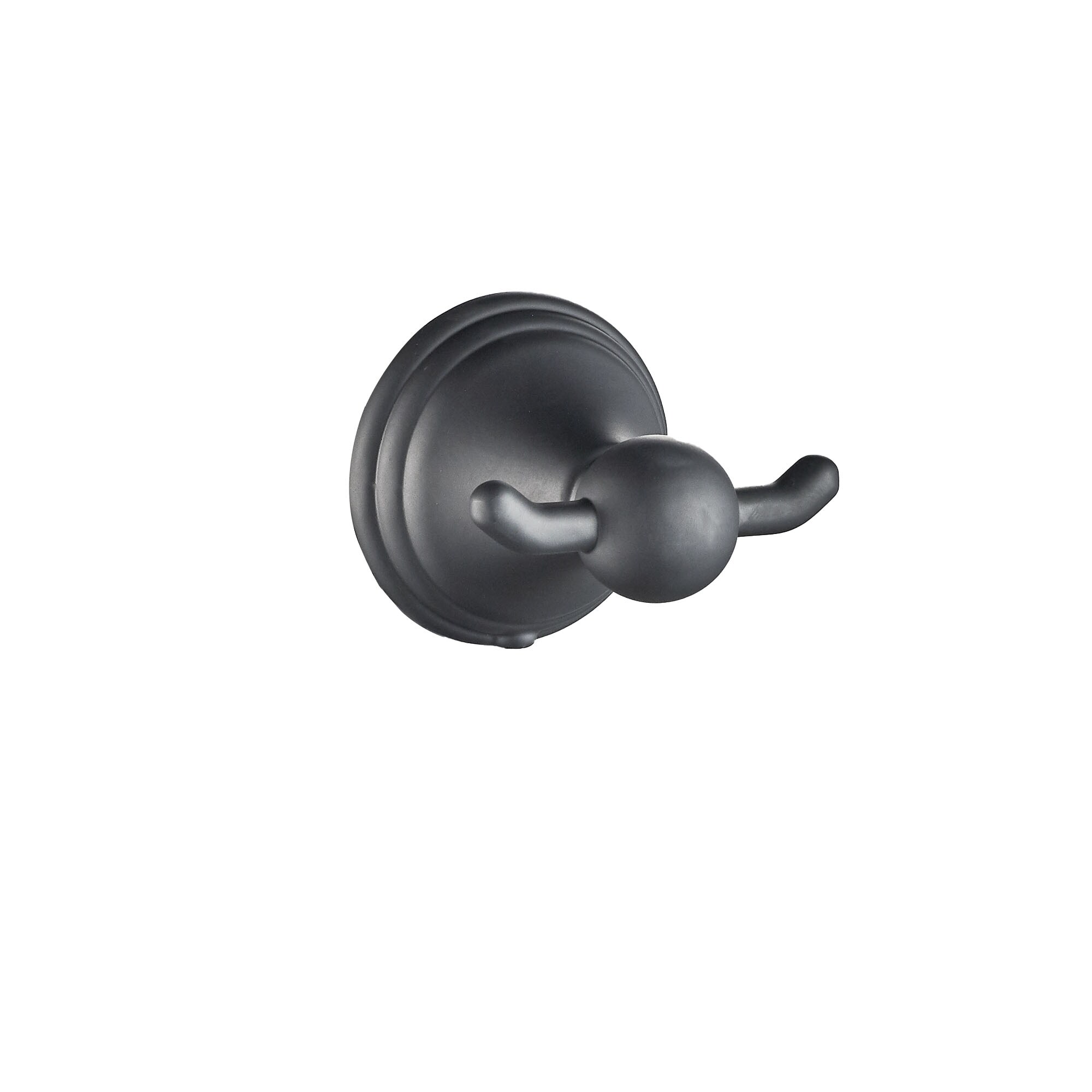 Juego de Herrajes Decorativos para Baño en Negro Mate de 4 Piezas FORIOUS - Incluye Barra de Toallas, Portarrollos, Argolla de Toallas y Gancho para Batas LL19108B4A