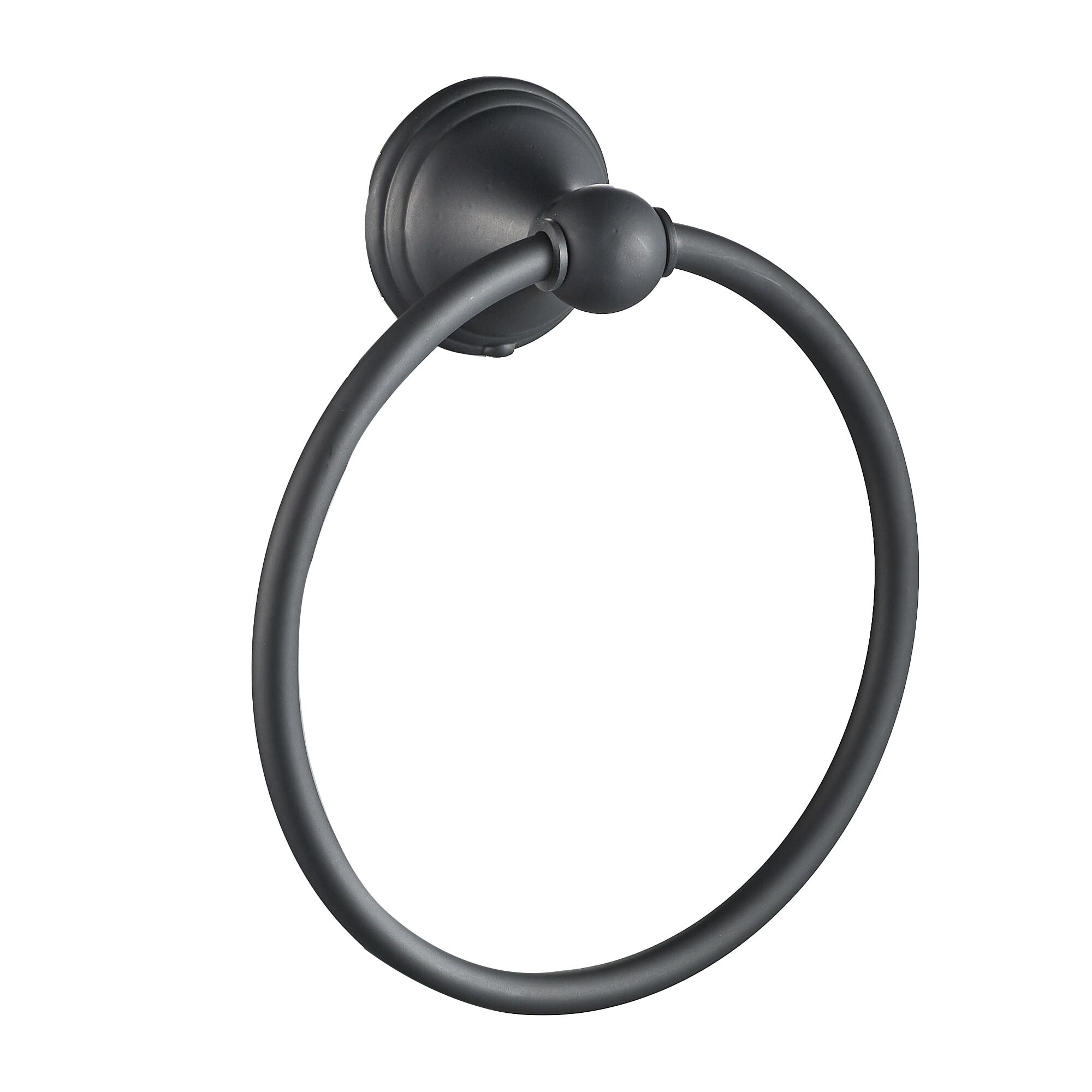 Juego de accesorios de baño decorativos en negro mate de 3 piezas FORIOUS - Barra de toalla, portarrollos de papel higiénico y anillo de toalla incluidos LL19108B3A