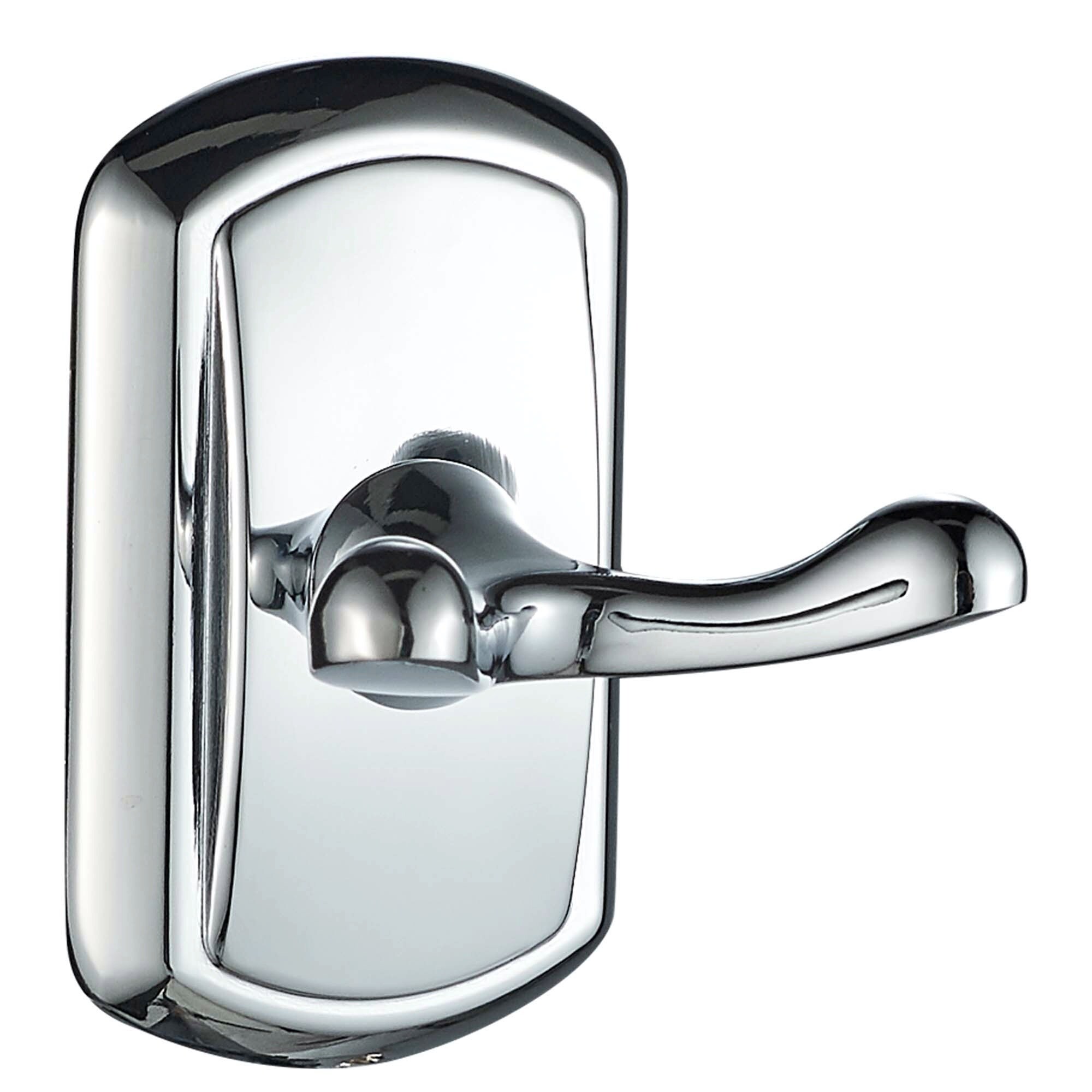 Juego de accesorios decorativos para baño de 4 piezas en cromo - Barra de toalla, portarrollo de papel, anillo para toalla, gancho para batas incluido LL19104CH4A