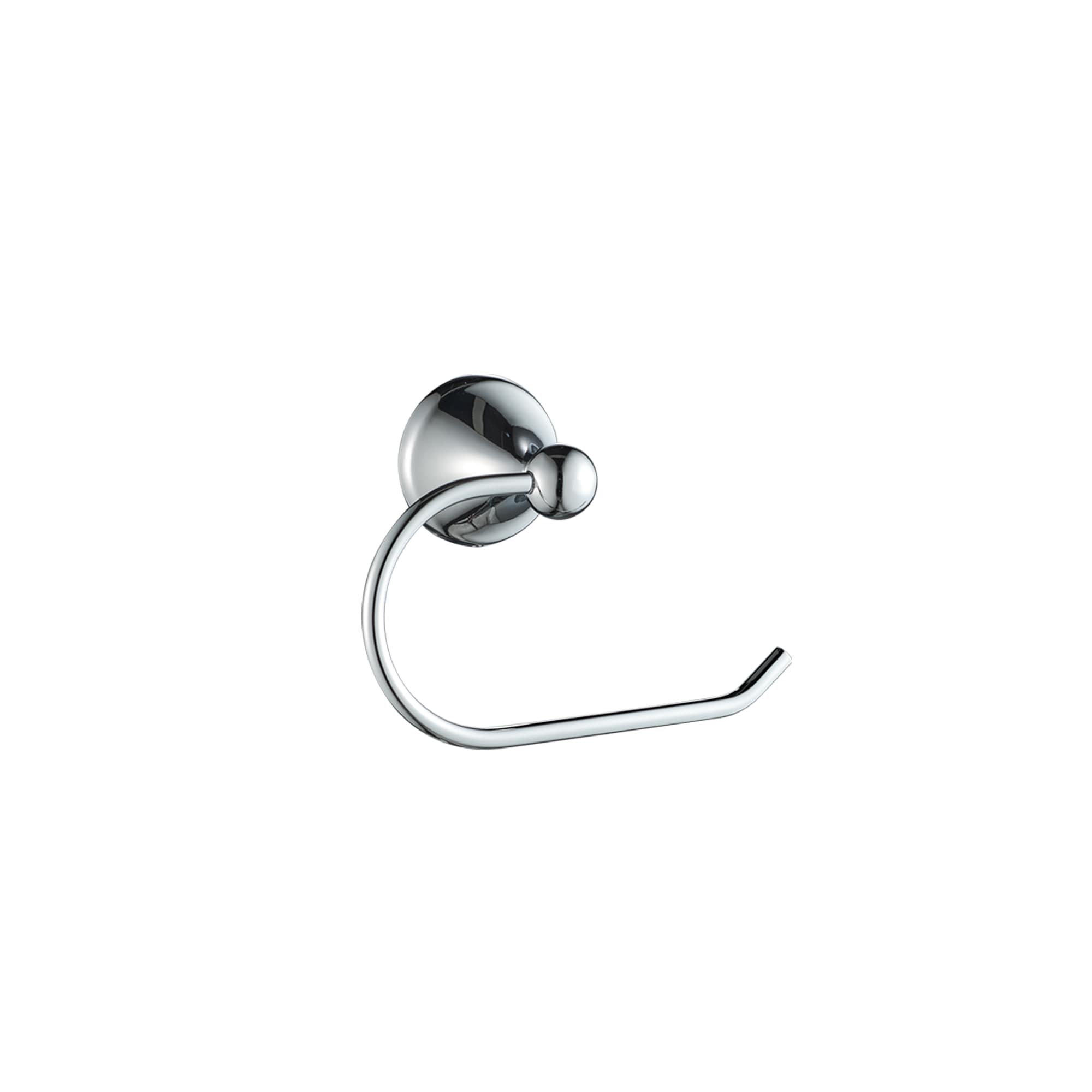 Juego de accesorios decorativos para baño de 3 piezas en cromo FORIOUS - Barra de toalla, porta papel higiénico, y argolla para toalla incluidos LL19102CH3A