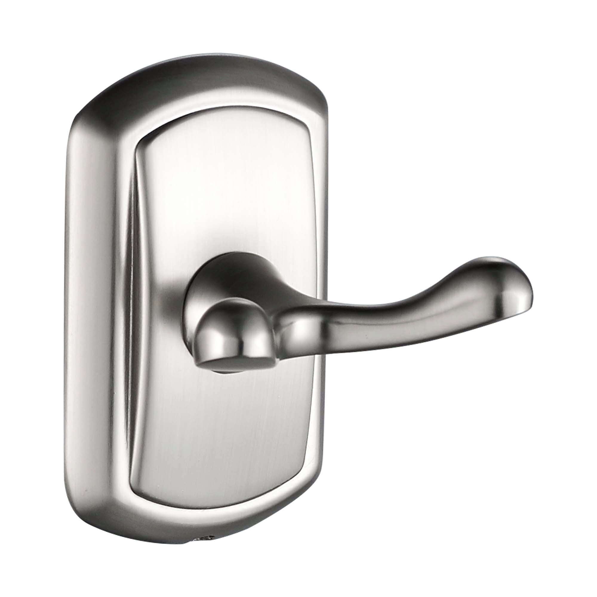Set de accesorios decorativos para baño de 4 piezas en níquel cepillado FORIOUS, incluye barra de toallas, porta rollo de papel, anillo para toallas y gancho para batas.