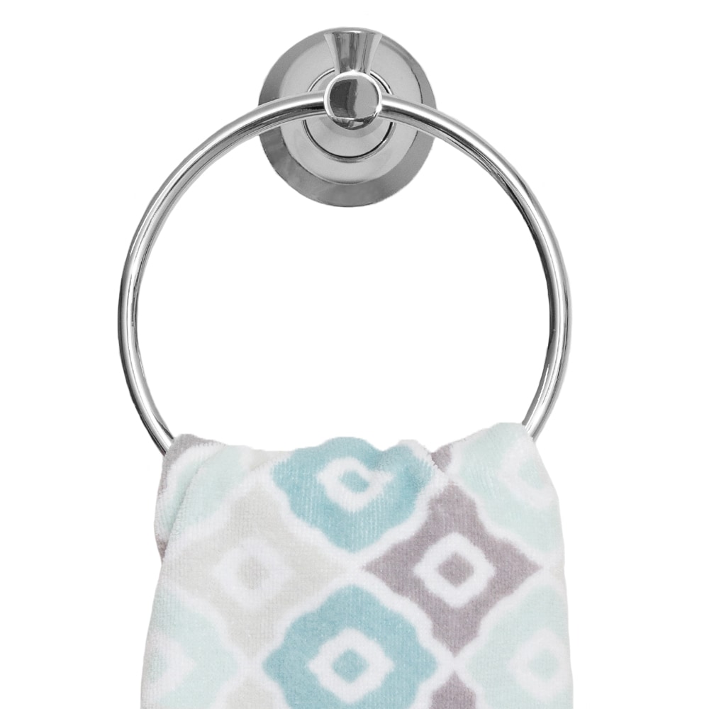Juego de Accesorios para Baño Decorativo en Cromo Arlington de 4 Piezas - Barra de Toallas, Porta Papel, Argolla de Toallas, Gancho para Batas Incluidos 2701-4SET-CH