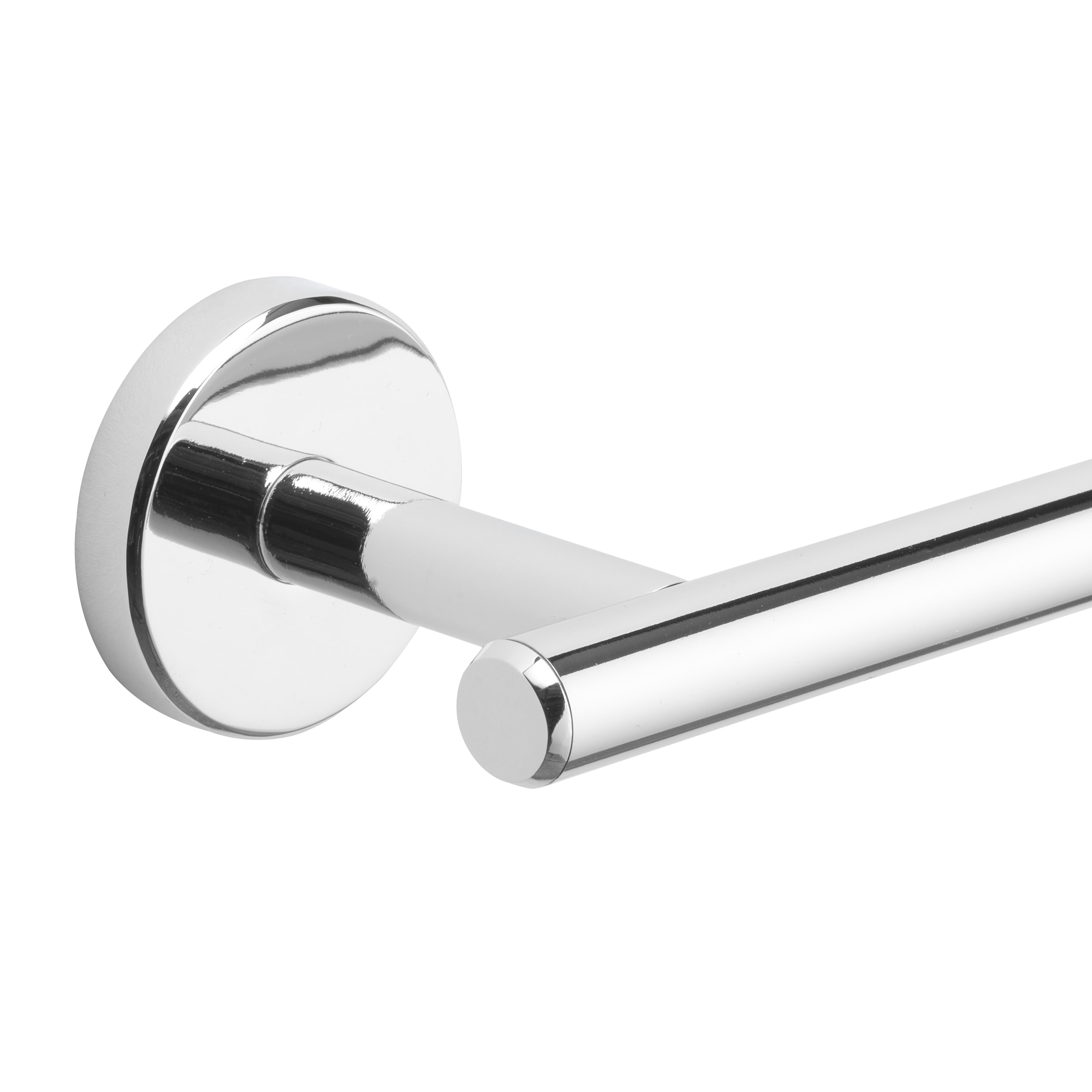 Juego de Accesorios Decorativos para Baño de 3 Piezas en Cromo Pulido Harlow por allen + roth - Barra para Toallas, Porta Papel Higiénico, Argolla para Toallas, Incluidos 167-HAR3KT-ARCH