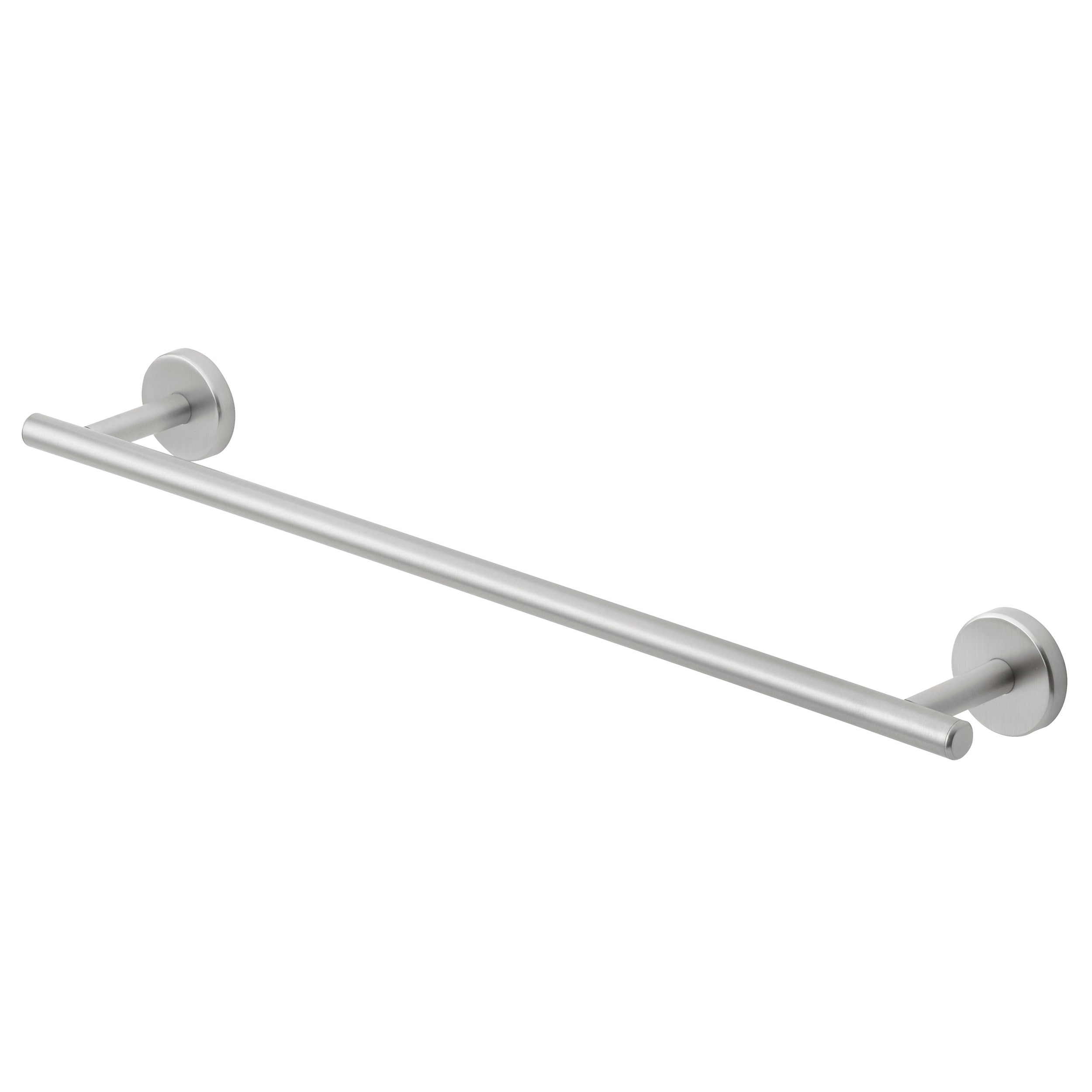 Juego de accesorios decorativos para baño en níquel cepillado Harlow de 3 piezas allen + roth - Barra para toallas, porta papel higiénico y argolla para toallas incluidos 167-HAR3KT-ARBN