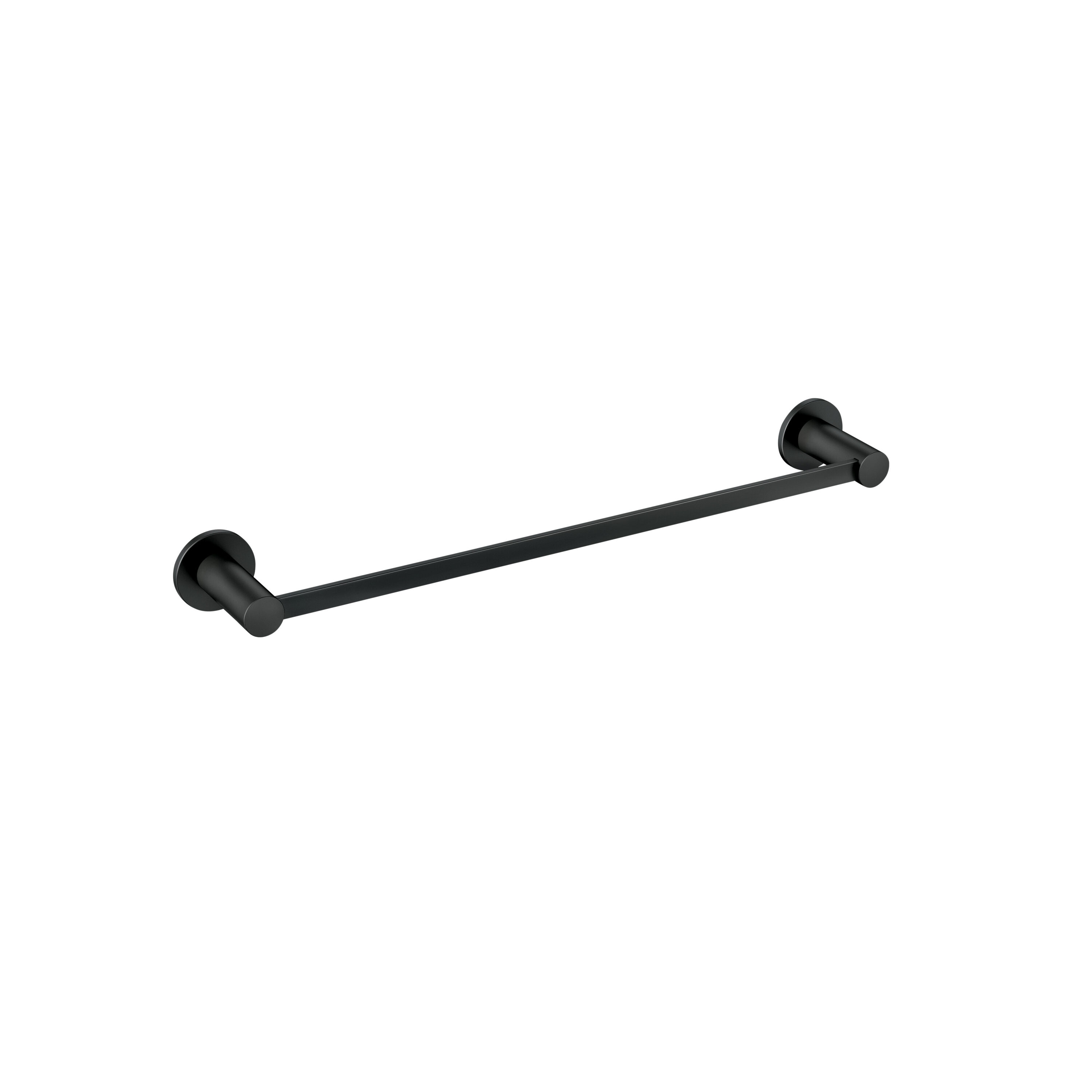 Juego de accesorios de baño decorativo negro mate de Moen de 3 piezas: Barra de toalla, porta rollo de papel higiénico y anillo de toalla Avri. Incluye Y1493BL.