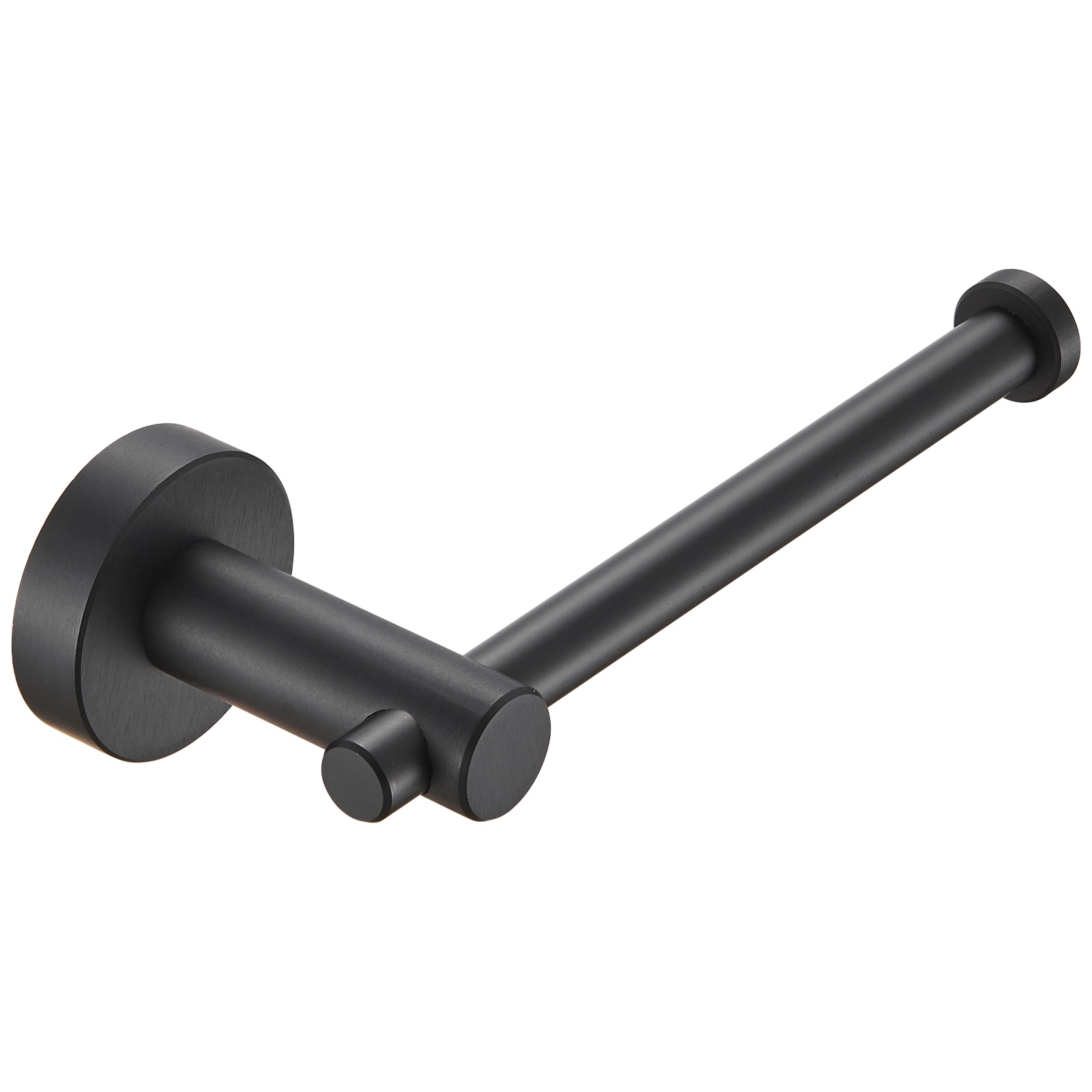 Juego de Accesorios de Baño Decorativos en Negro Mate de 3 Piezas Nestfair - Barra de Toalla, Portarrollos de Papel y Argolla para Toalla incluidos SX-DR3013.