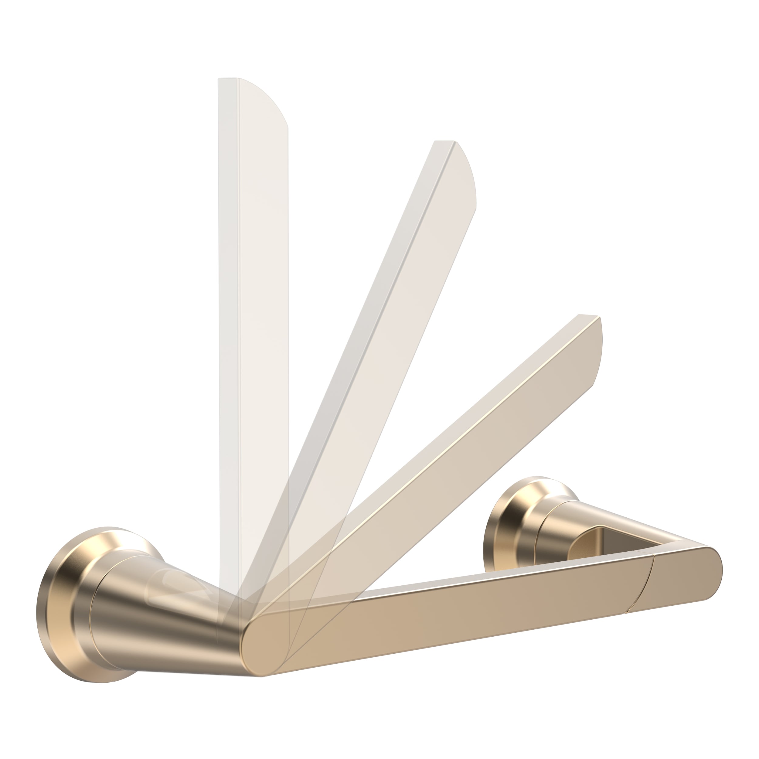Juego de accesorios de baño decorativos en bronce color champán de 3 piezas Delta Sparrow: barra de toalla, portarrollos y argolla para toalla, incluidos SPR63-CZ.