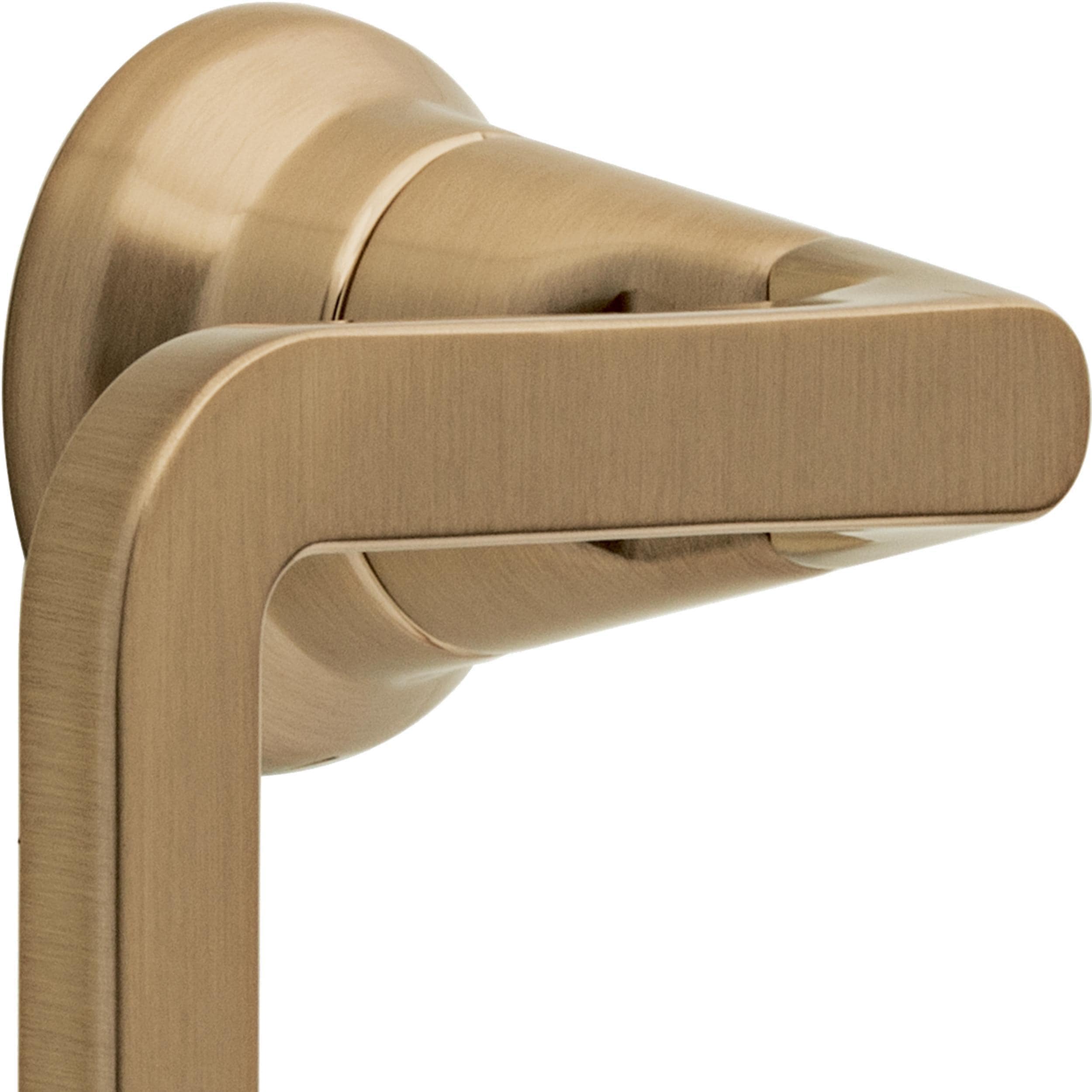 Juego de accesorios de baño decorativos en bronce color champán de 3 piezas Delta Sparrow: barra de toalla, portarrollos y argolla para toalla, incluidos SPR63-CZ.