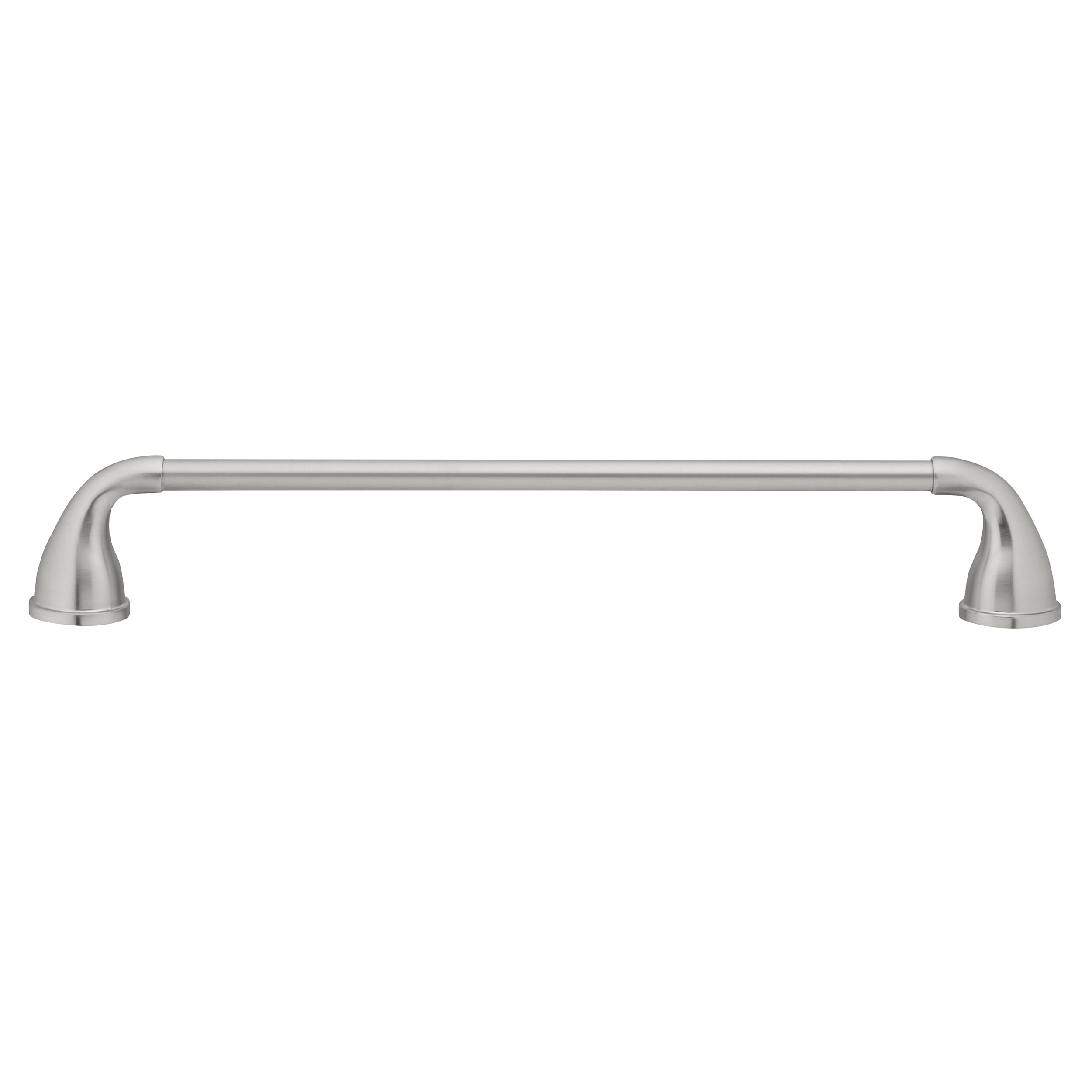 Juego de accesorios de baño decorativos de níquel cepillado de 3 piezas Project Source Dover - Incluye barra de toallas, portarrollos de papel higiénico, anillo de toalla, gancho para batas