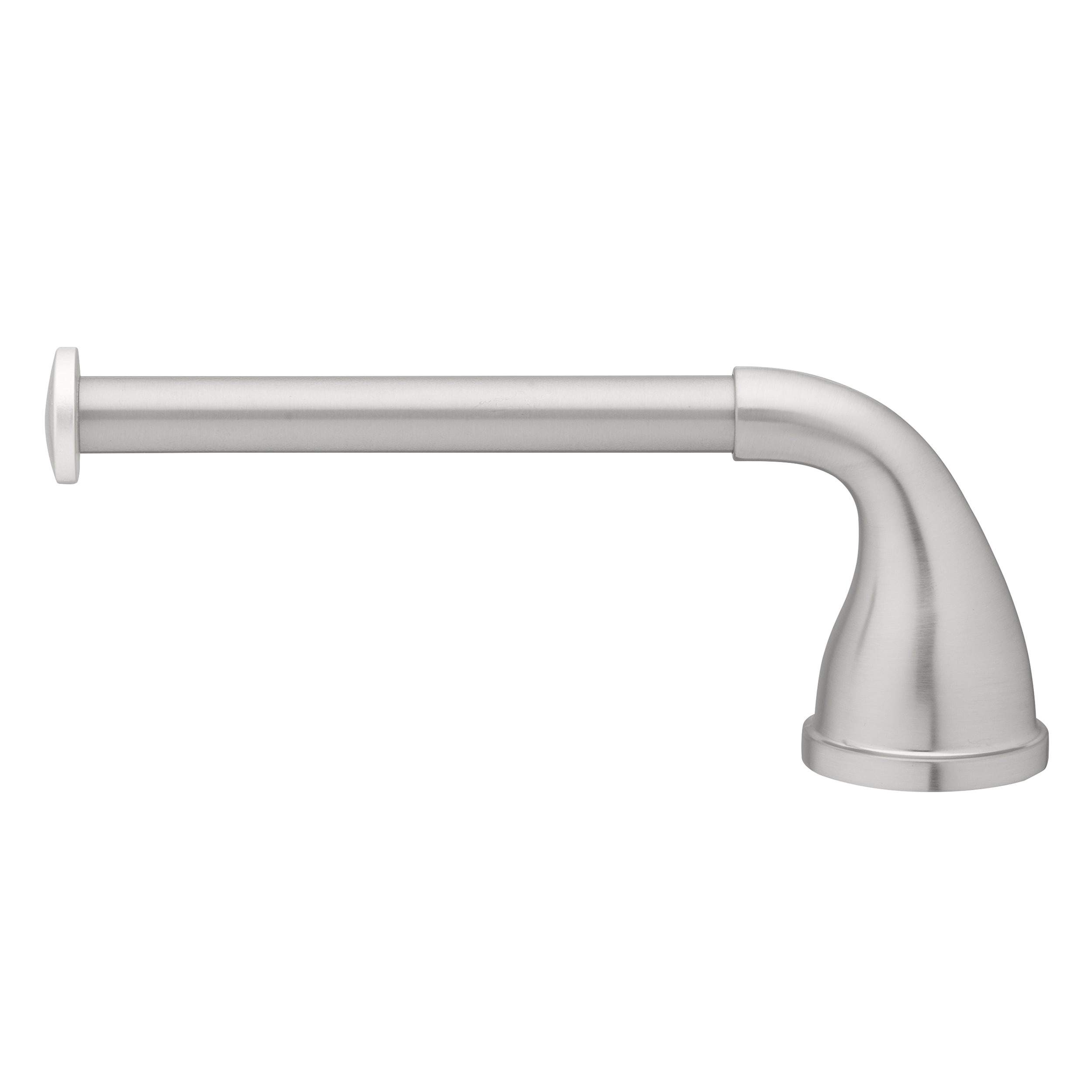 Juego de accesorios de baño decorativos de níquel cepillado de 3 piezas Project Source Dover - Incluye barra de toallas, portarrollos de papel higiénico, anillo de toalla, gancho para batas