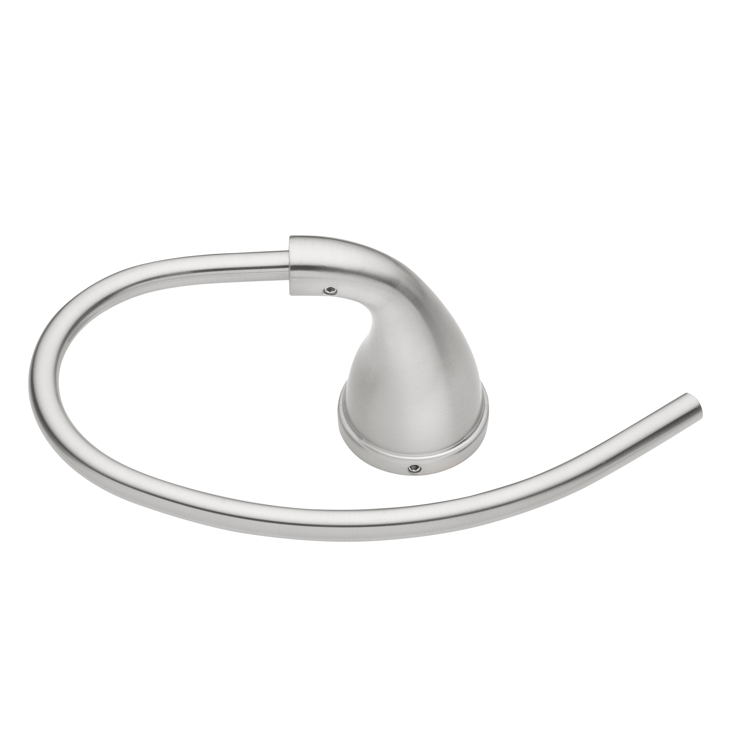 Juego de accesorios de baño decorativos de níquel cepillado de 3 piezas Project Source Dover - Incluye barra de toallas, portarrollos de papel higiénico, anillo de toalla, gancho para batas