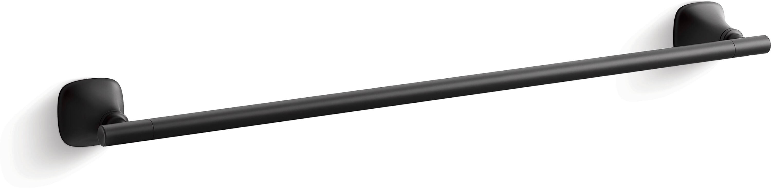 Juego de accesorios de baño decorativos en negro mate KOHLER de 3 piezas: barra de toalla, portarrollos y argolla para toalla (incluidos R28014-BL)