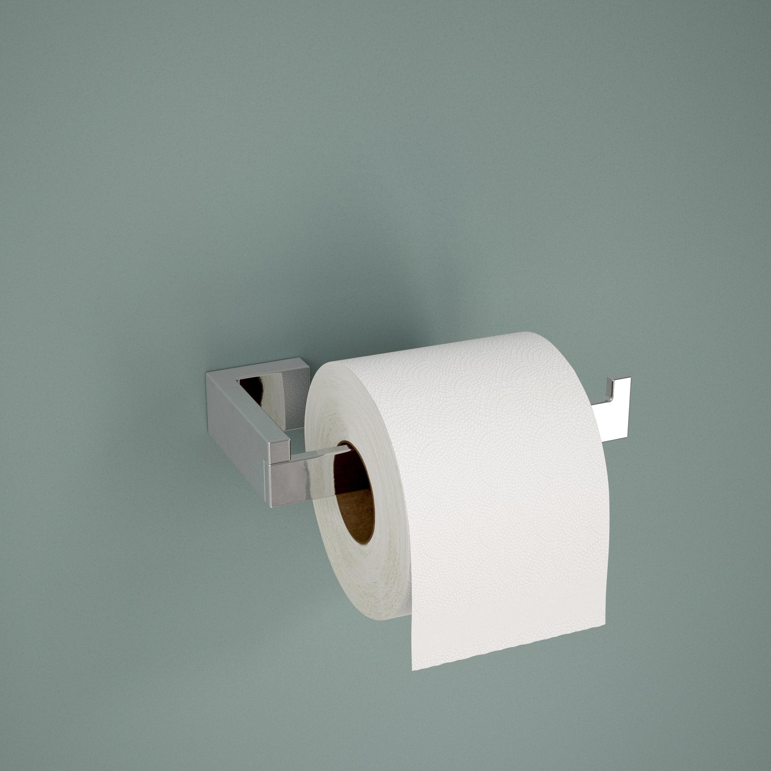 Set de accesorios de baño decorativos Beaufort de Cromo Pulido de 5 piezas de Franklin Brass. Incluye barra de toallas, porta papel higiénico, anillo de toallas, y gancho para batas.