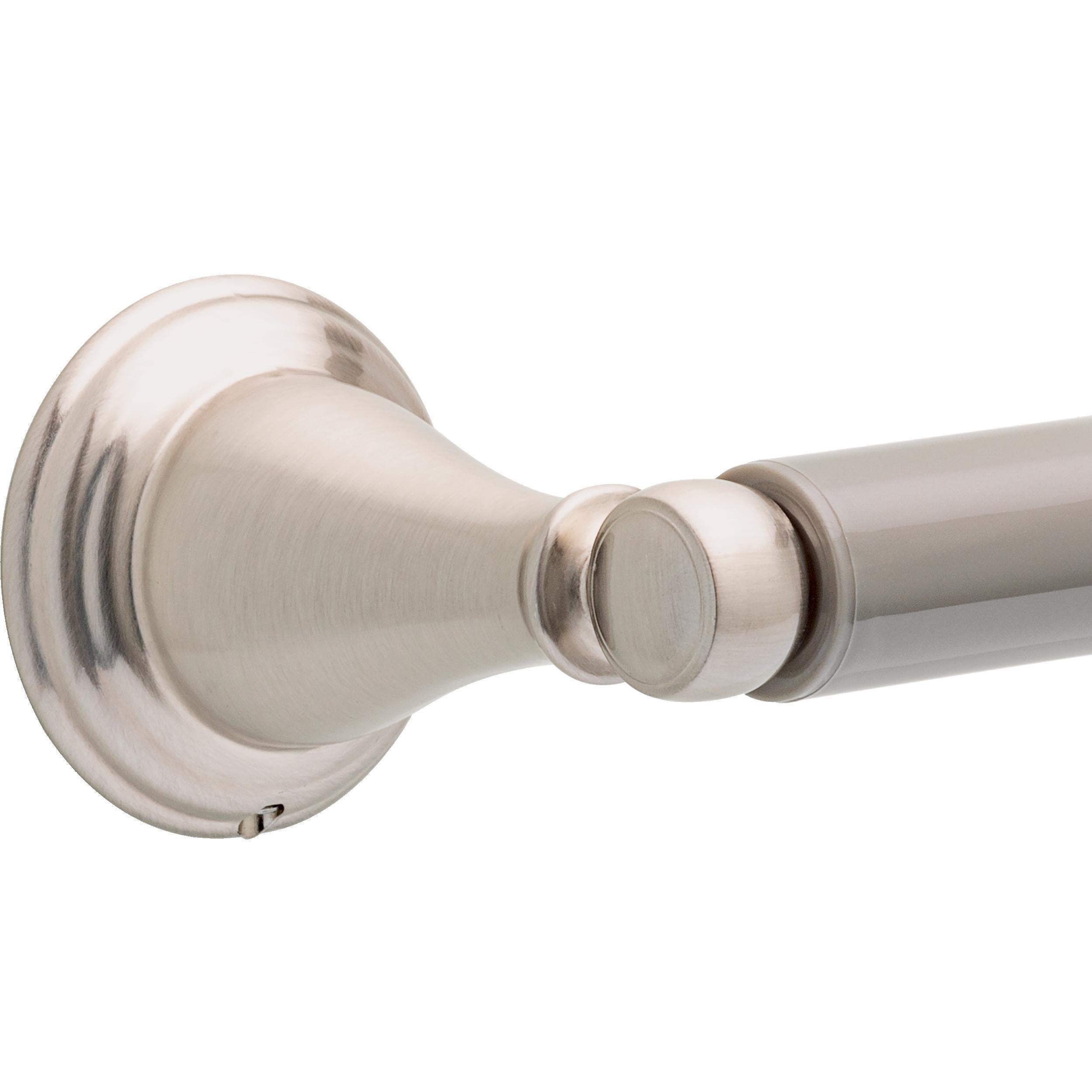 Juego de Accesorios Decorativos para Baño de 4 Piezas en Níquel Cepillado con Protección contra Manchas estilo Windemere de Delta - Incluye Barra de Toalla, Porta Papel Higiénico, Anillo para Toalla y Gancho para Bata WIN64-BN-VK