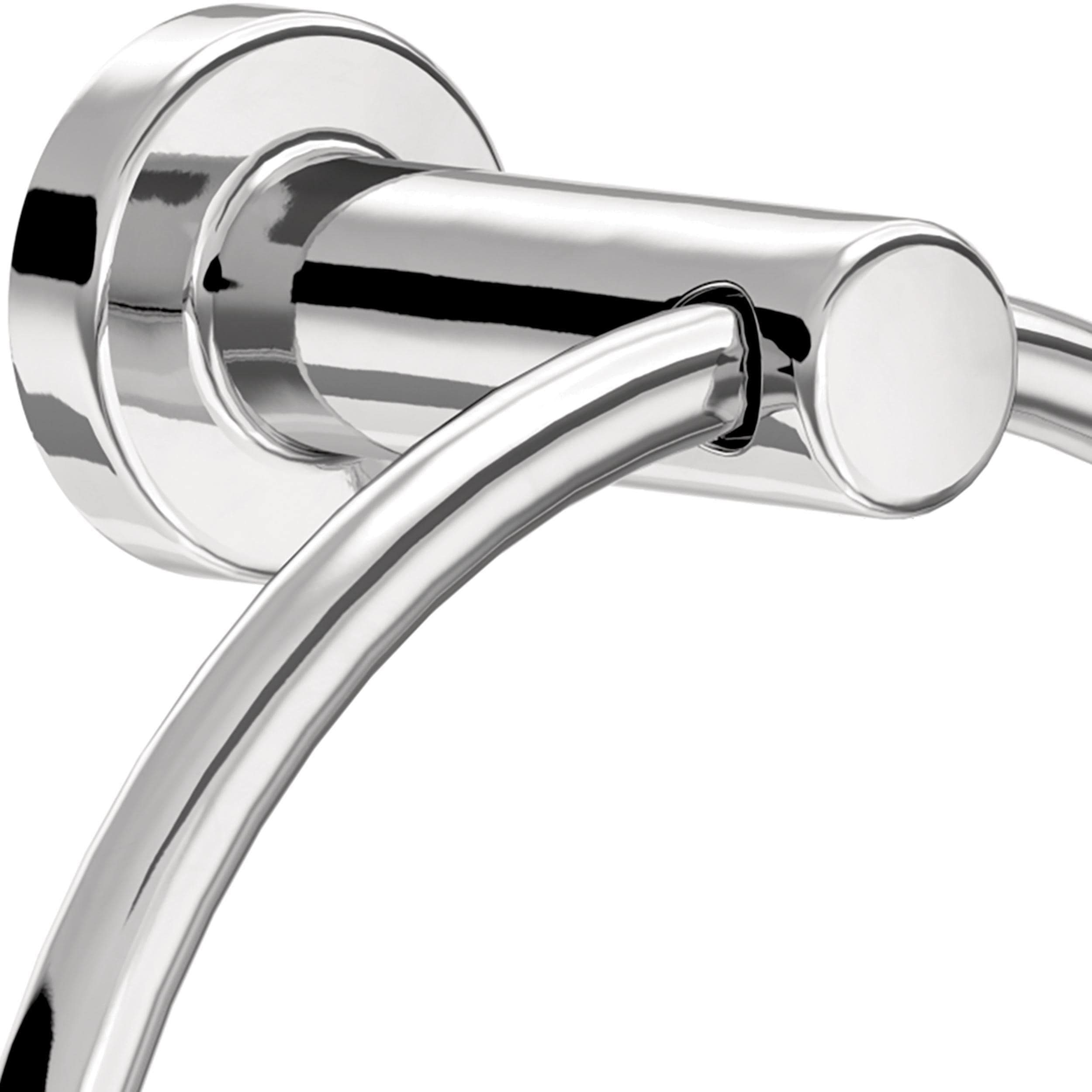 Juego de 5 piezas de accesorios de baño decorativos en cromo pulido Franklin Brass "Wake", incluye barra de toallas, porta papel higiénico, anillo de toallas y gancho para batas. WAK65-PC.