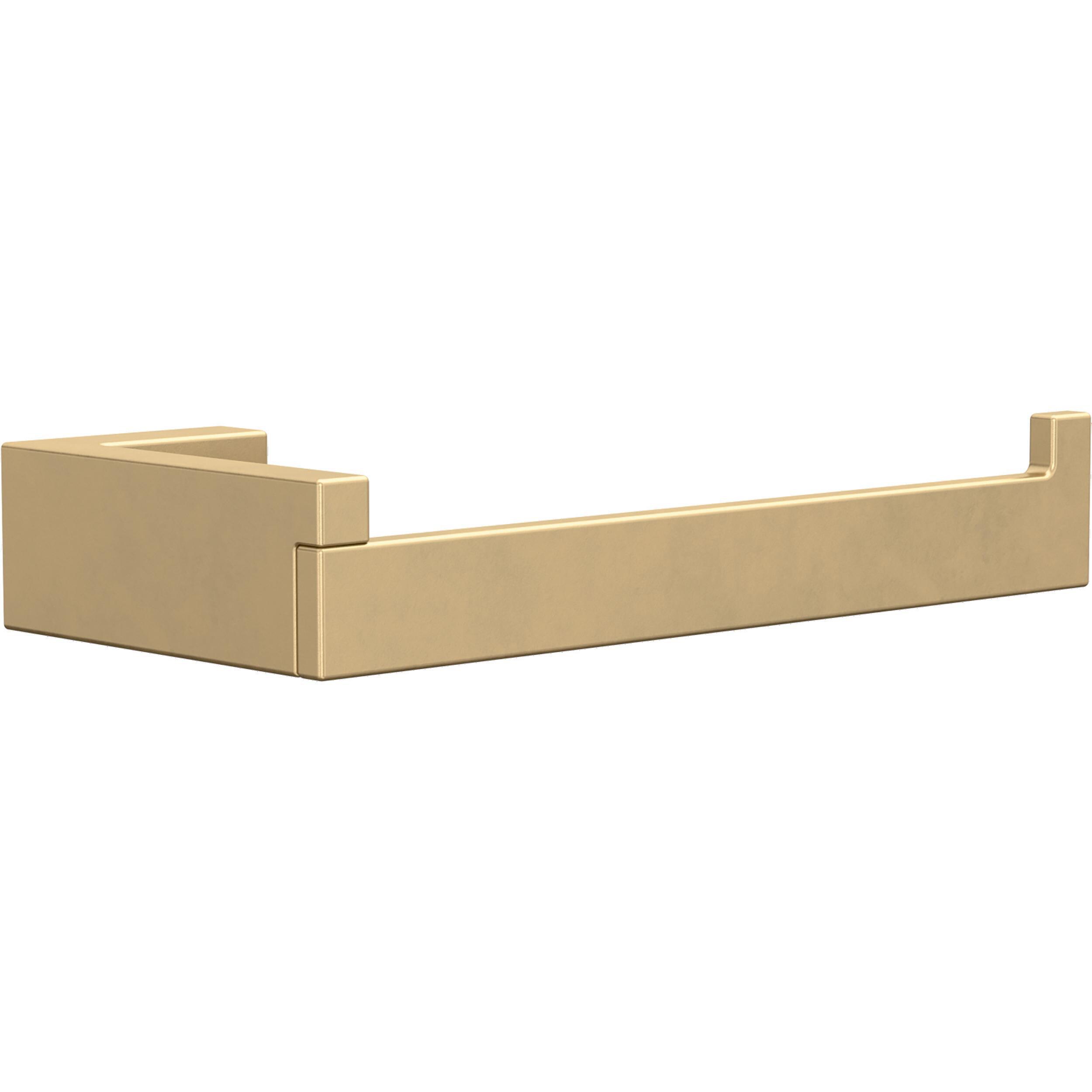 Juego de accesorios decorativos para baño en oro satinado Beaufort de 5 piezas de Franklin Brass: barra para toallas, portarrollos, anillo para toallas, y gancho para batas incluidos BFT65-BB.