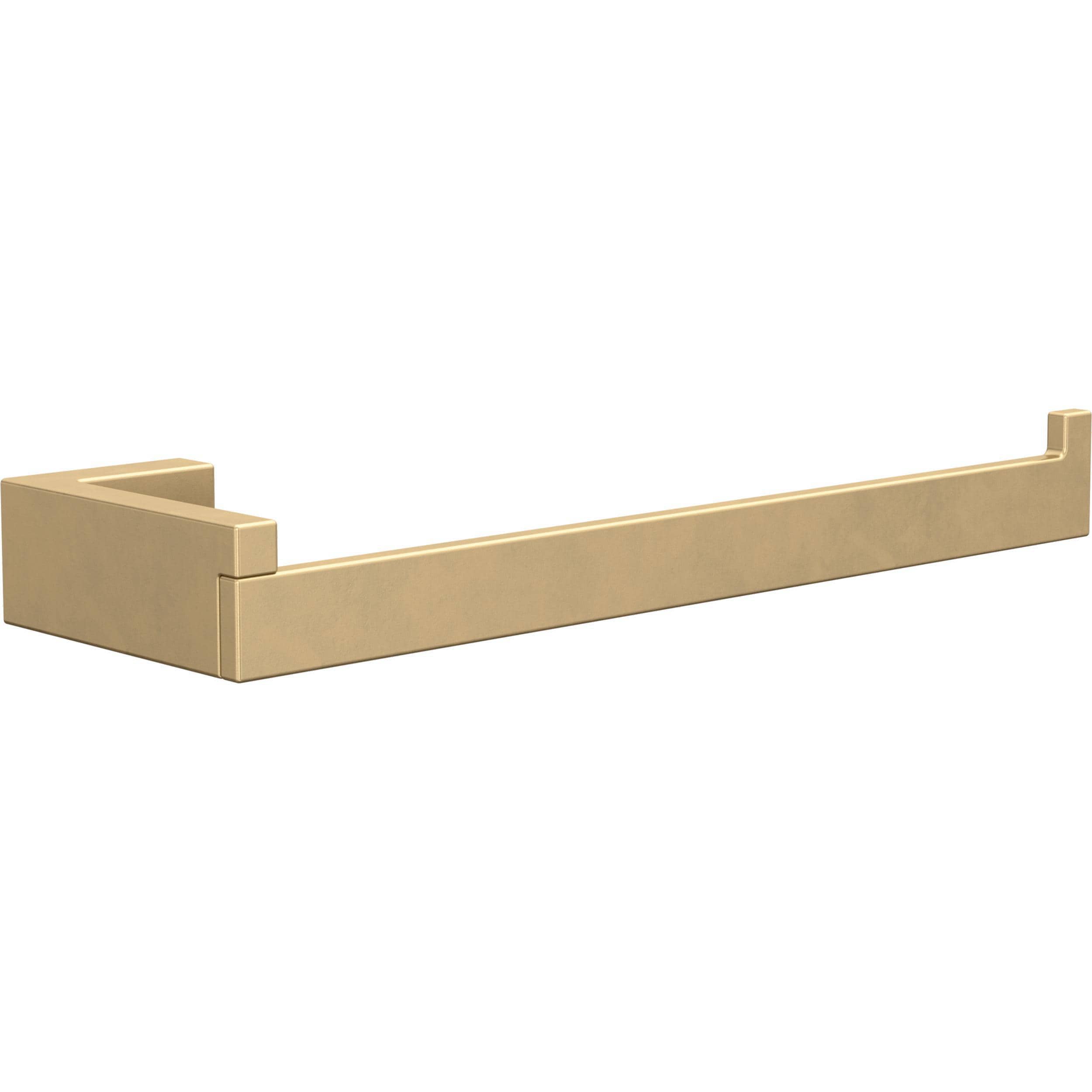 Juego de accesorios decorativos para baño en oro satinado Beaufort de 5 piezas de Franklin Brass: barra para toallas, portarrollos, anillo para toallas, y gancho para batas incluidos BFT65-BB.