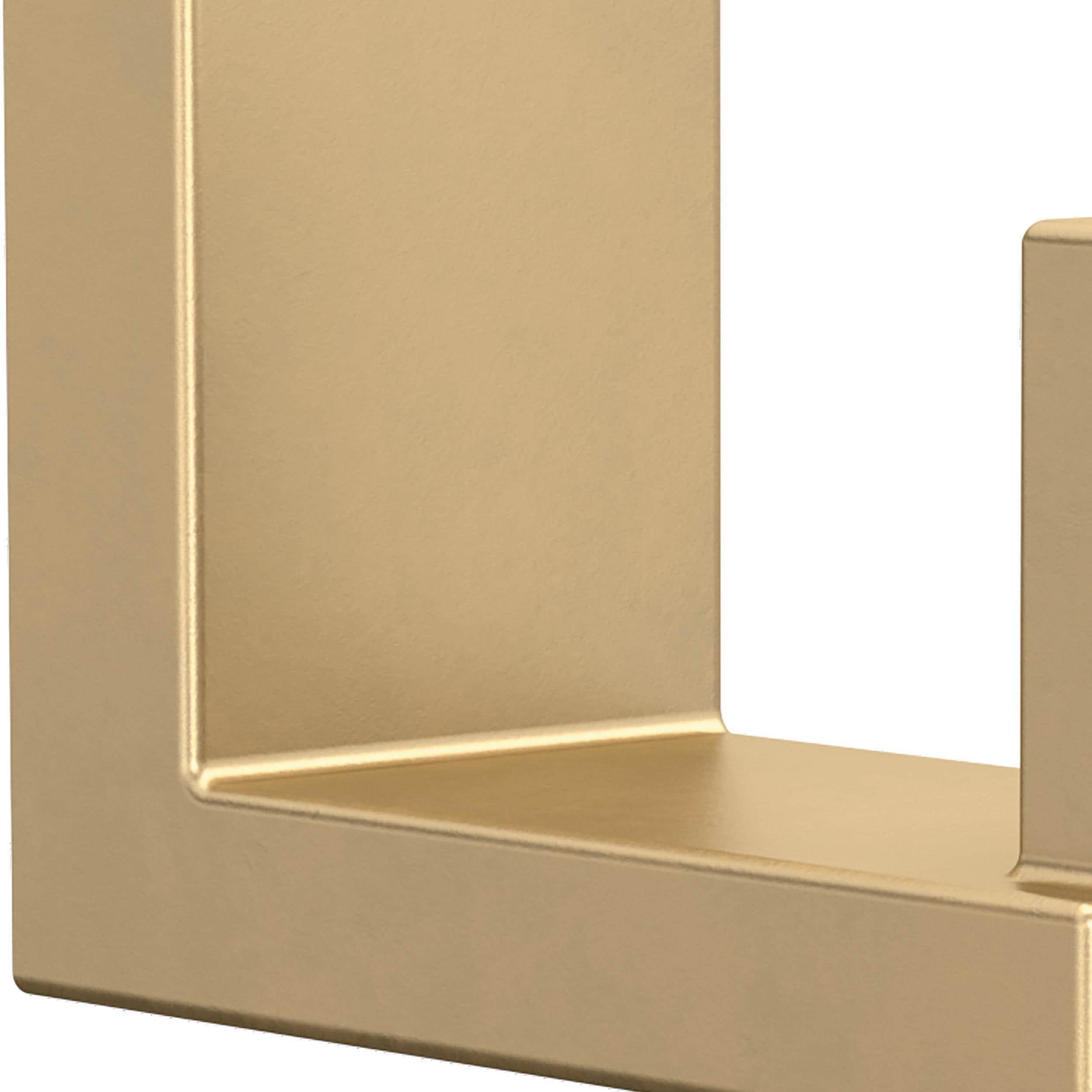 Juego de accesorios decorativos para baño en oro satinado Beaufort de 5 piezas de Franklin Brass: barra para toallas, portarrollos, anillo para toallas, y gancho para batas incluidos BFT65-BB.