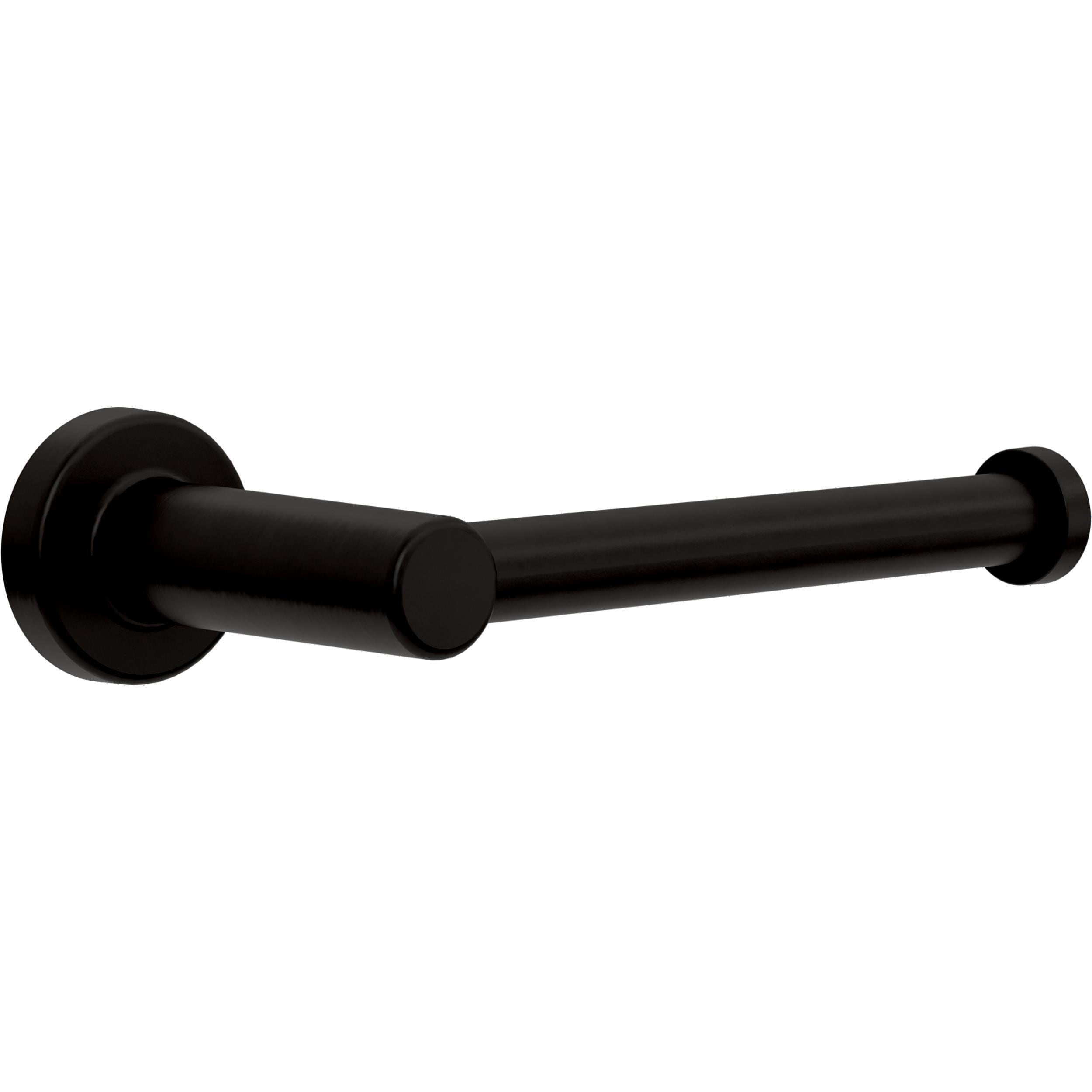 Juego de Baño Decorativo Negro Mate de 5 piezas Franklin Brass Wake: Barra para Toallas, Porta Papel Higiénico, Argolla para Toallas, Gancho para Batas incluido WAK65-MB