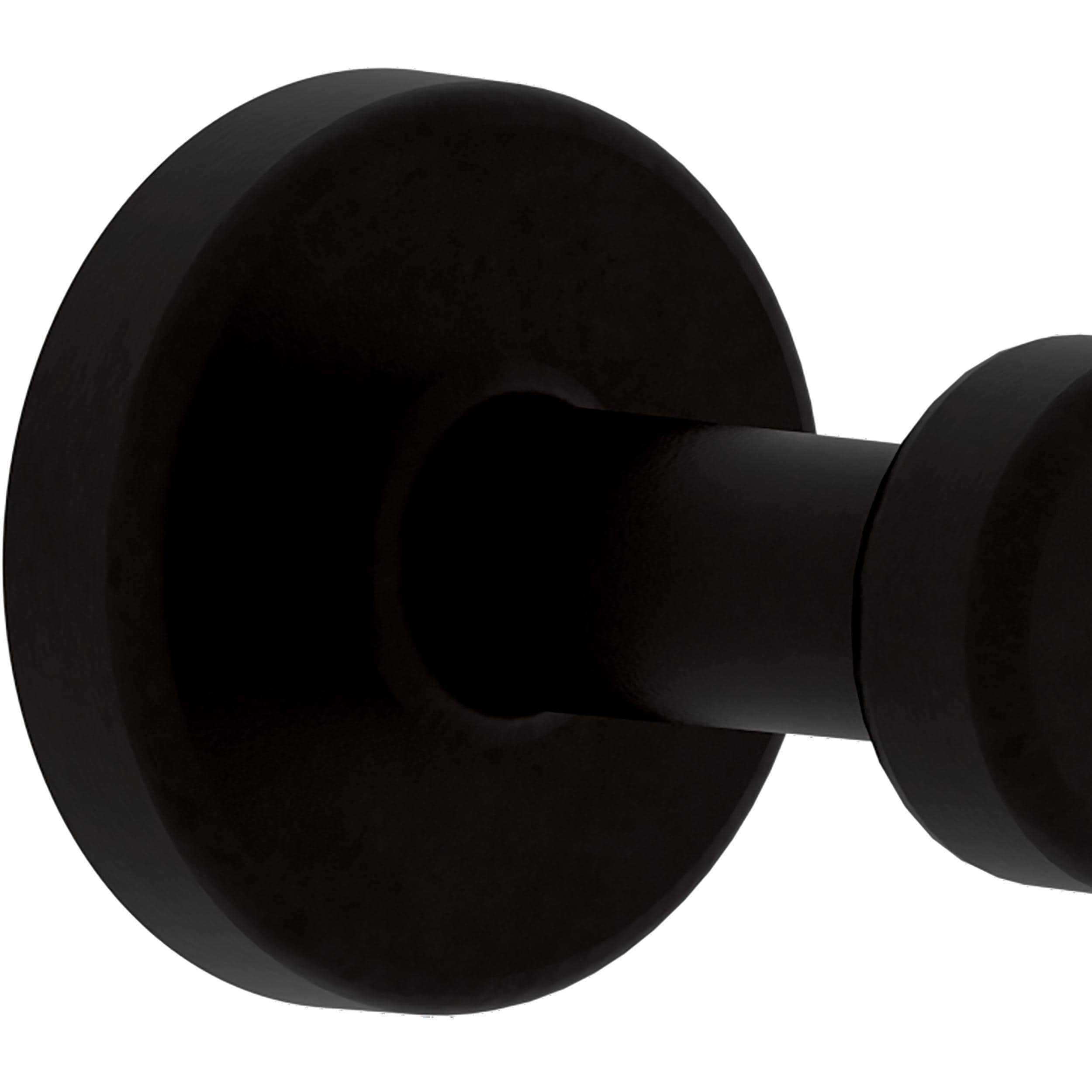 Juego de Baño Decorativo Negro Mate de 5 piezas Franklin Brass Wake: Barra para Toallas, Porta Papel Higiénico, Argolla para Toallas, Gancho para Batas incluido WAK65-MB