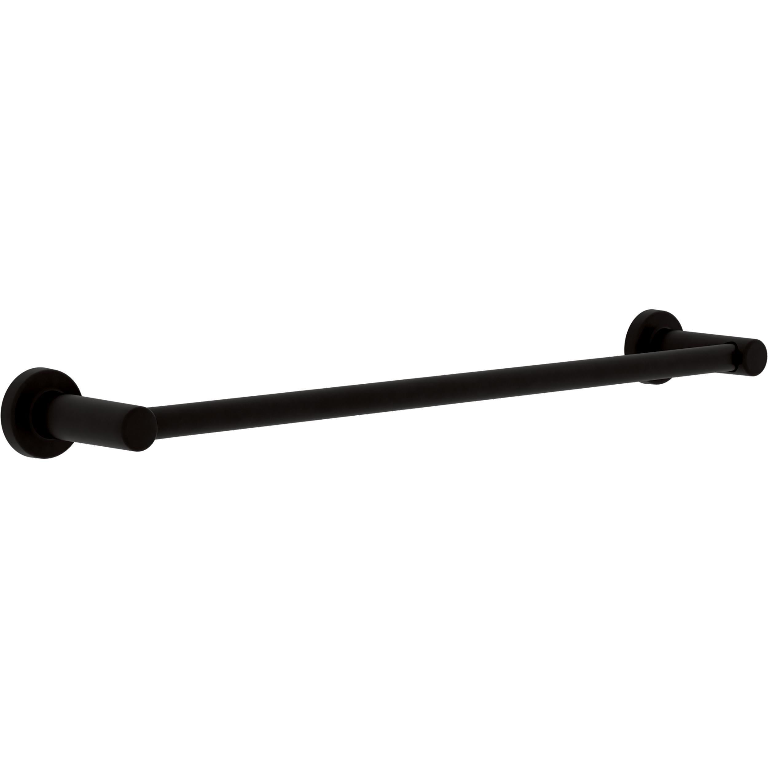 Juego de Baño Decorativo Negro Mate de 5 piezas Franklin Brass Wake: Barra para Toallas, Porta Papel Higiénico, Argolla para Toallas, Gancho para Batas incluido WAK65-MB
