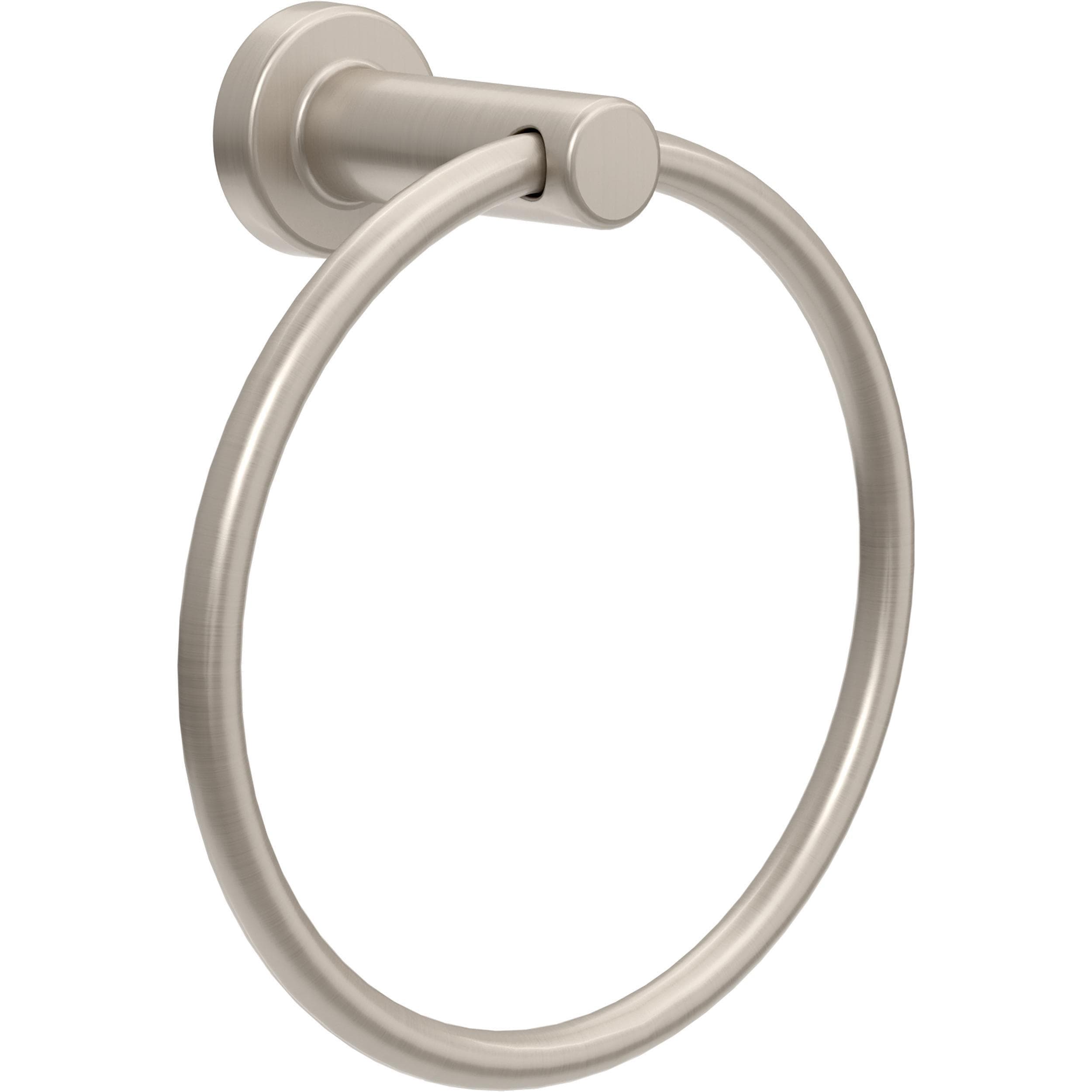 Juego de Accesorios Decorativos para Baño Franklin Brass de 5 Piezas en Níquel Satinado Wake: Barra de Toallas, Porta Papel, Argolla para Toallas, Gancho para Batas incluidos WAK65-BN