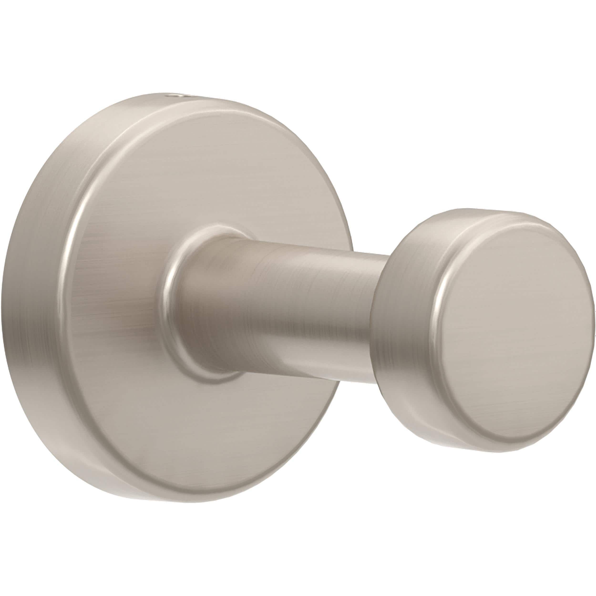 Juego de Accesorios Decorativos para Baño Franklin Brass de 5 Piezas en Níquel Satinado Wake: Barra de Toallas, Porta Papel, Argolla para Toallas, Gancho para Batas incluidos WAK65-BN