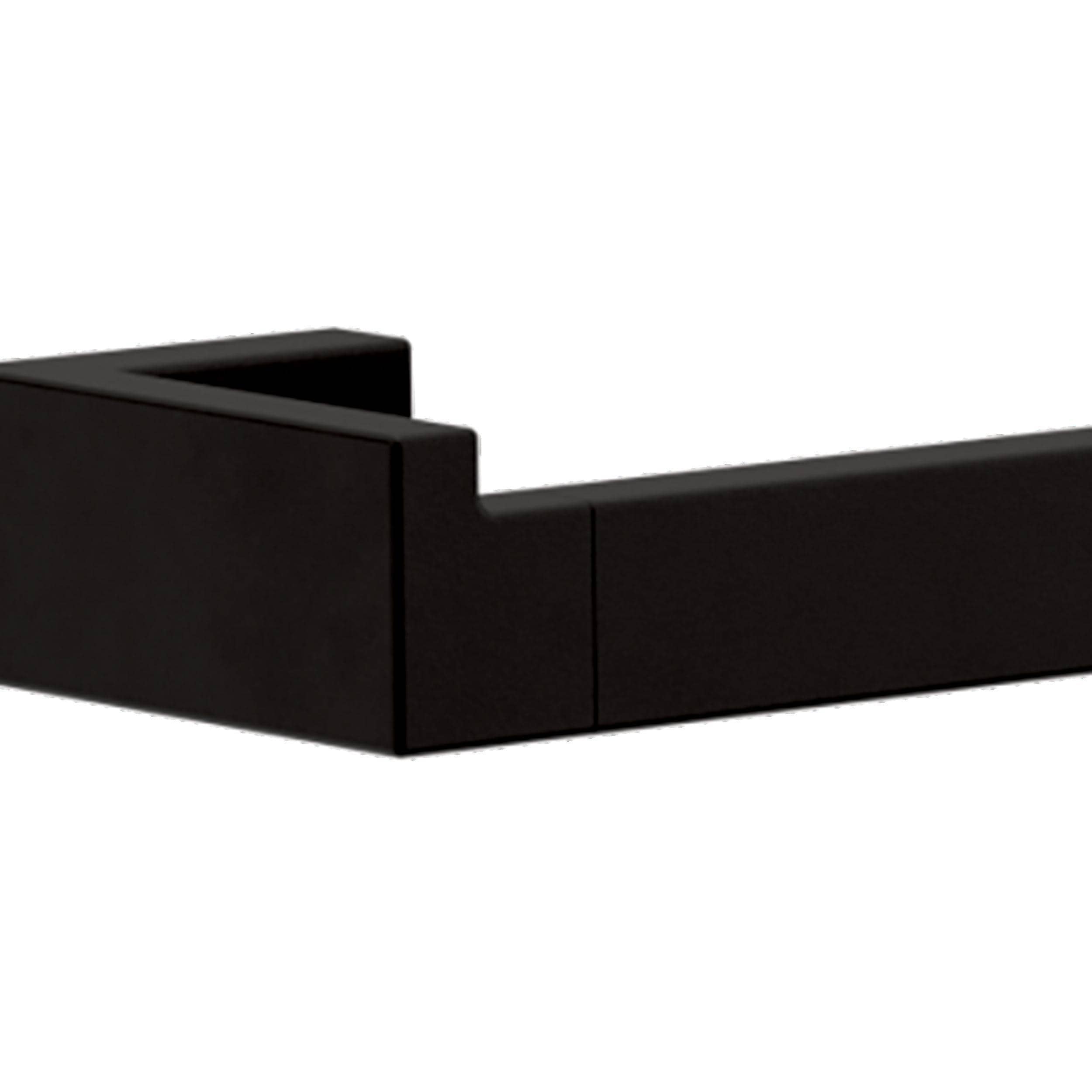 Juego de accesorios de baño decorativo en negro mate de 5 piezas Franklin Brass Beaufort: barra para toallas, porta papel higiénico, argolla para toallas, gancho para batas incluido BFT65-MB