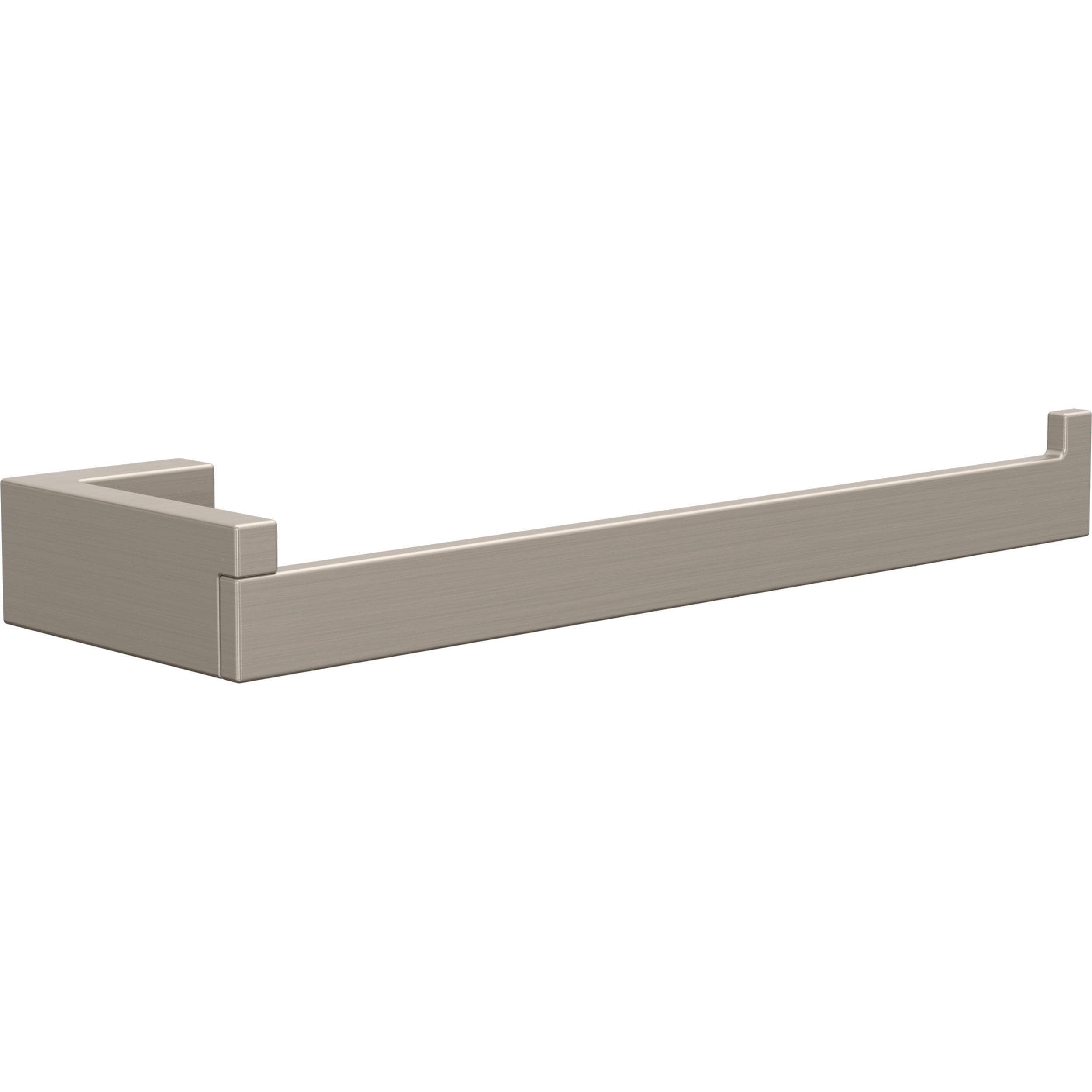 Juego de accesorios de baño decorativos de 5 piezas en níquel satinado Beaufort - Barra para toallas, porta papel, argolla para toallas y gancho para batas incluidos BFT65-BN