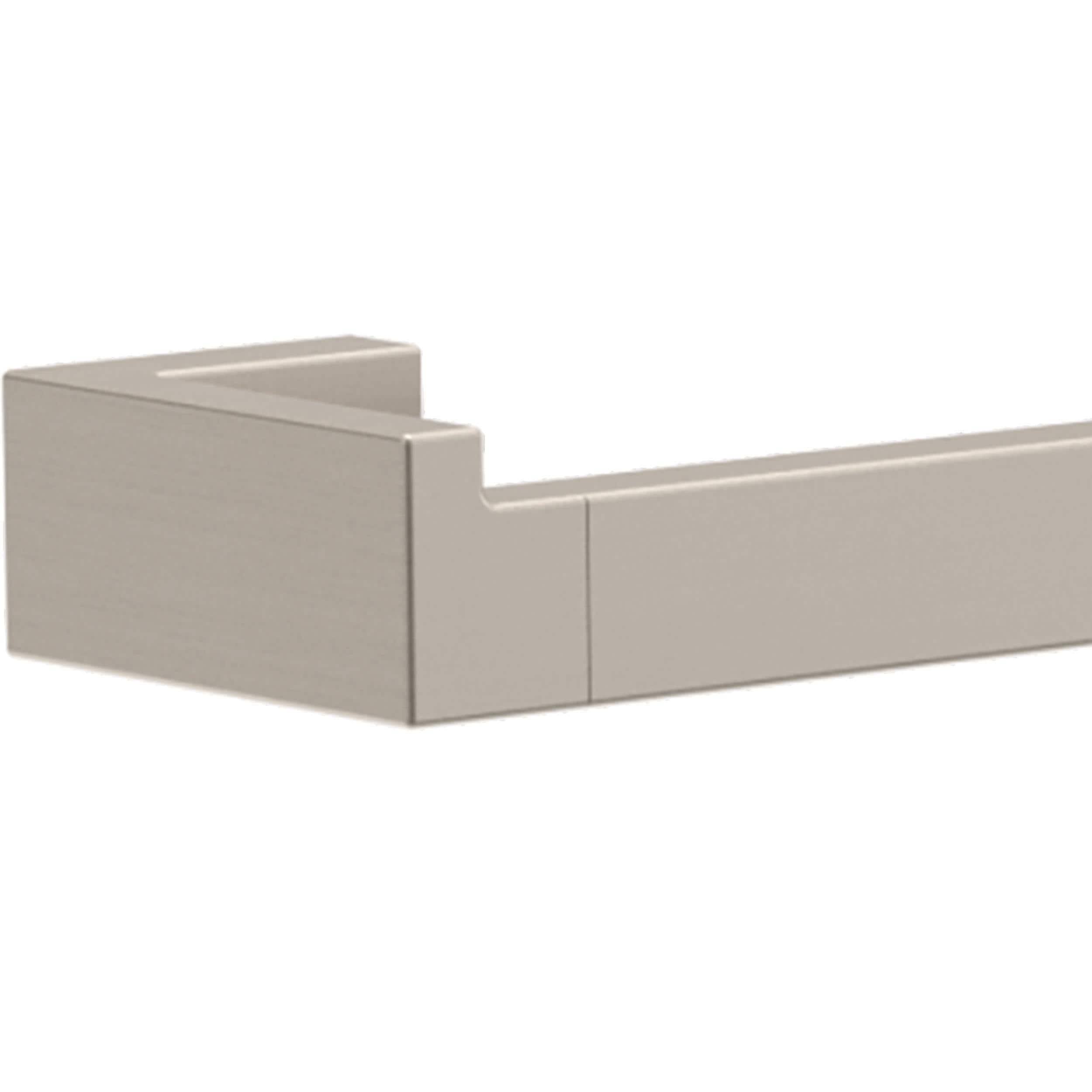 Juego de accesorios de baño decorativos de 5 piezas en níquel satinado Beaufort - Barra para toallas, porta papel, argolla para toallas y gancho para batas incluidos BFT65-BN