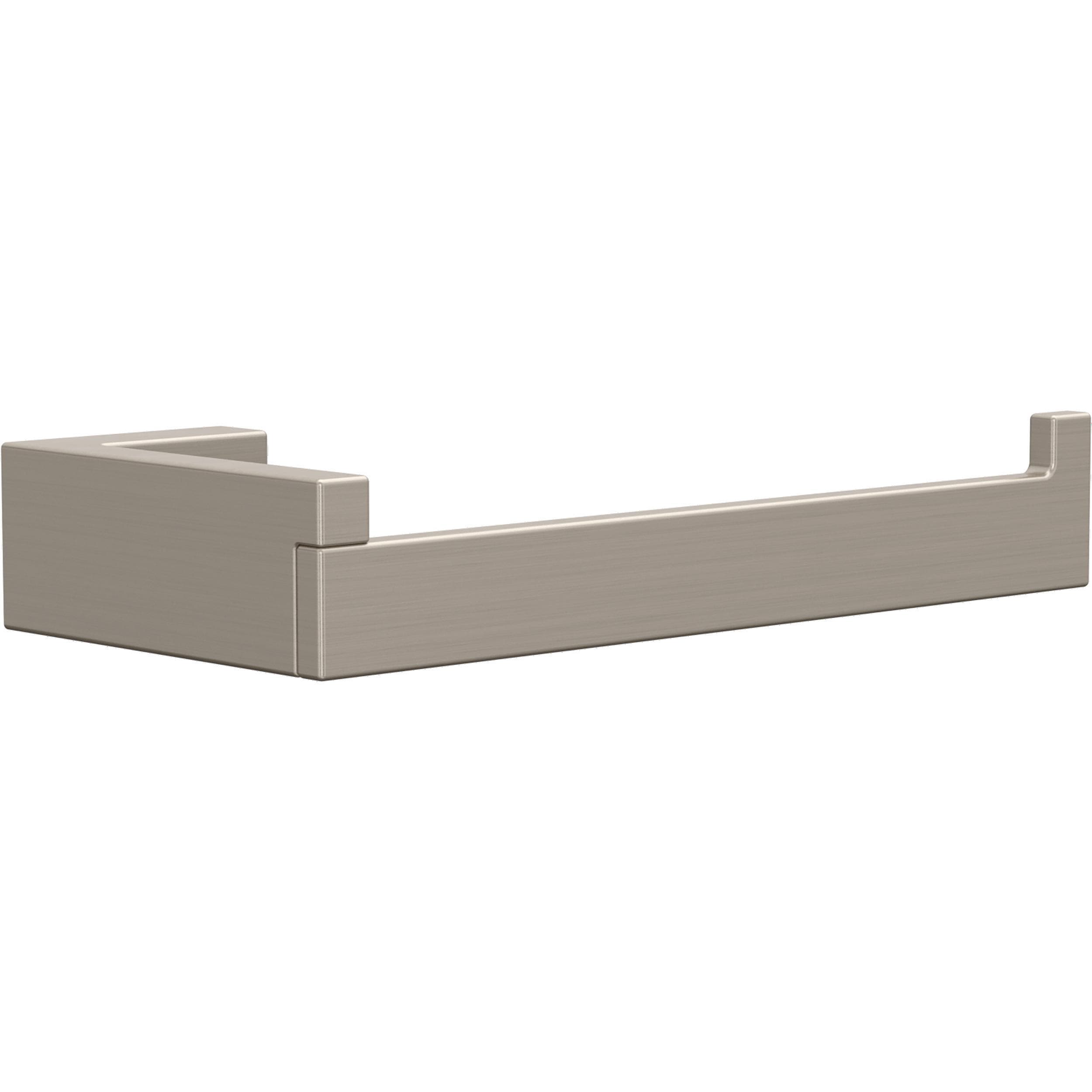 Juego de accesorios de baño decorativos de 5 piezas en níquel satinado Beaufort - Barra para toallas, porta papel, argolla para toallas y gancho para batas incluidos BFT65-BN