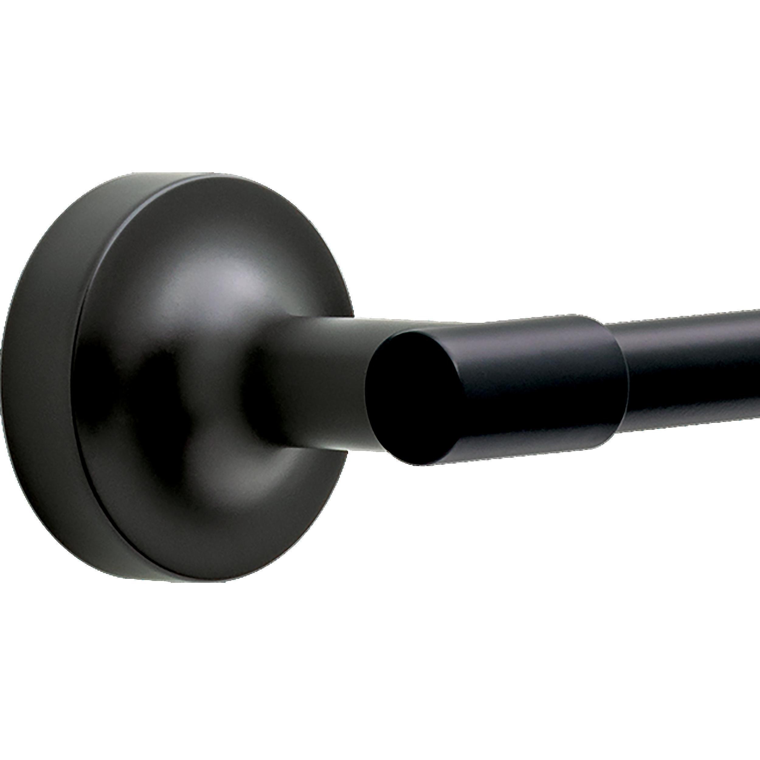 Juego de accesorios decorativos para baño en negro mate de 4 piezas Franklin Brass Voisin - Barra para toallas, porta papel higiénico, anillo para toallas y gancho para batas incluidos VOI64-MB-VK