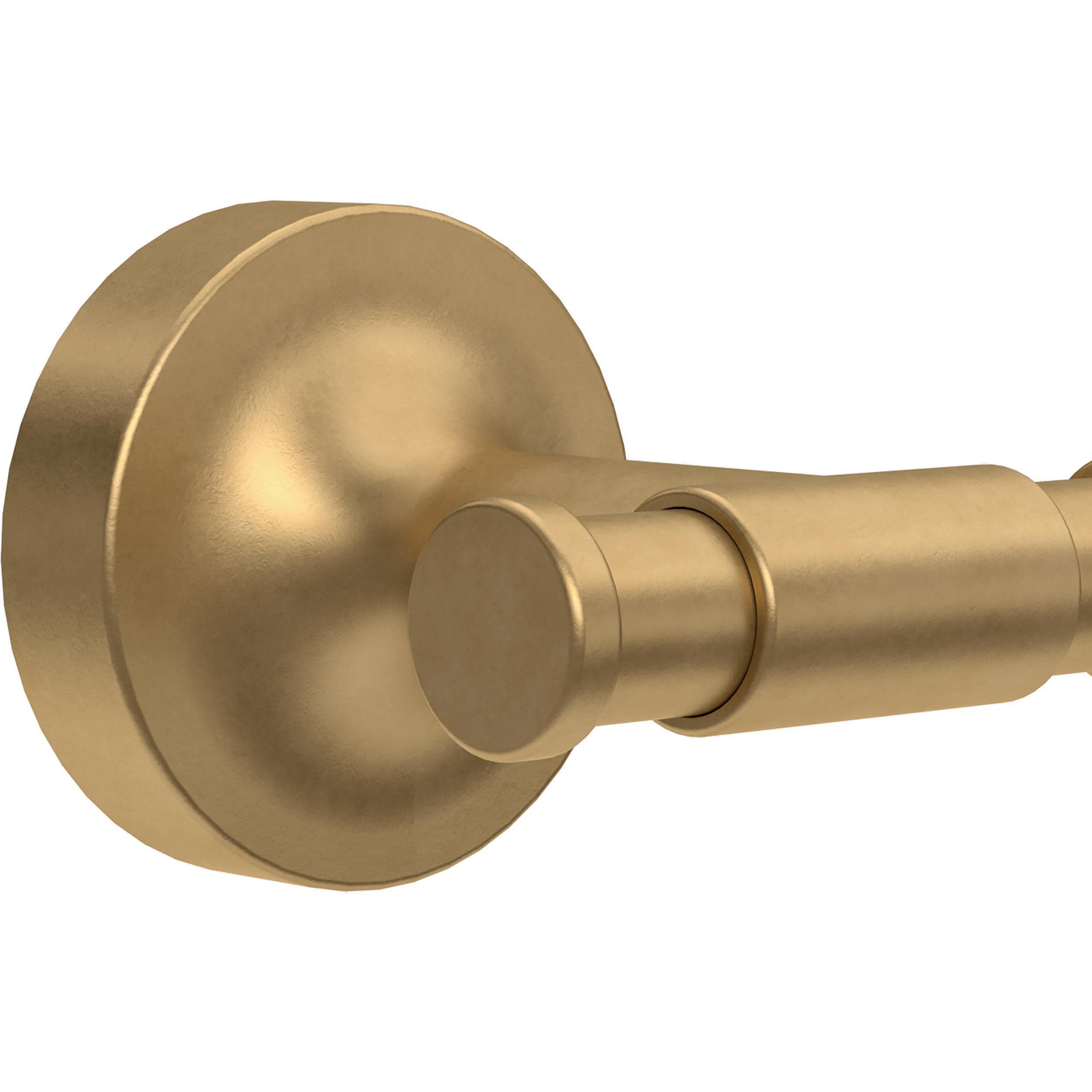 Juego de Accesorios Decorativos para Baño en Satín Dorado de 4 Piezas Franklin Brass Voisin - Barra de Toalla, Portarrollos de Papel Higiénico, Anillo para Toalla, Gancho para Bata incluido VOI64-BB-VK