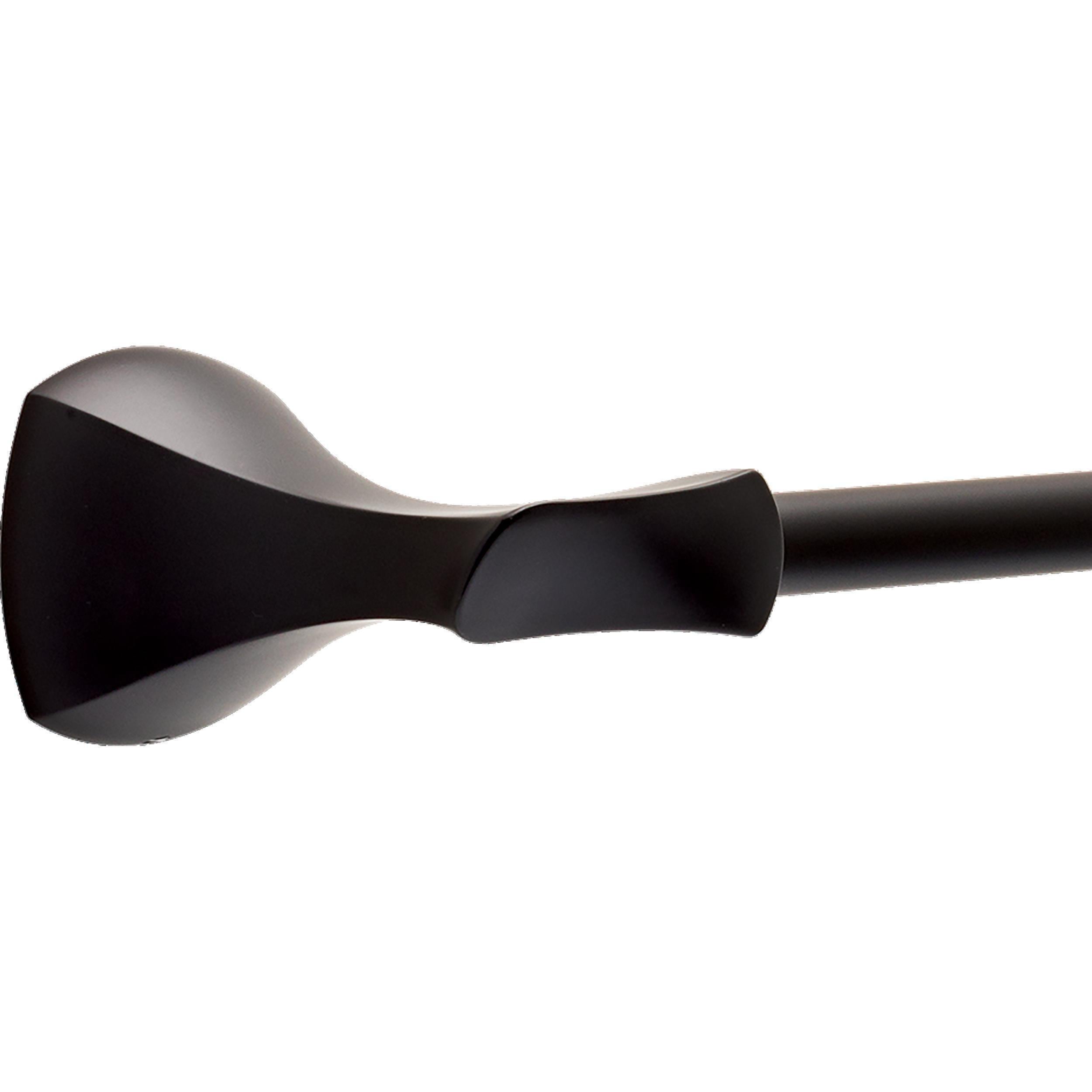 Juego de Accesorios de Baño Decorativos Matte Black de 4 Piezas Delta Sandover - Barra de Toalla, Porta Papel, Argolla de Toalla, Gancho para Bata incluido SAN64-FB-VK