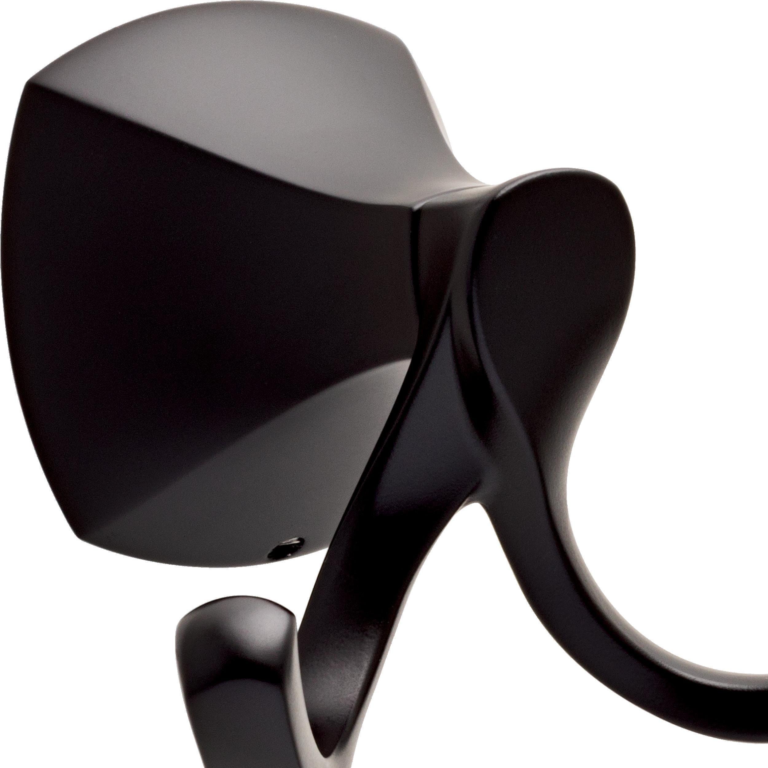 Juego de Accesorios de Baño Decorativos Matte Black de 4 Piezas Delta Sandover - Barra de Toalla, Porta Papel, Argolla de Toalla, Gancho para Bata incluido SAN64-FB-VK