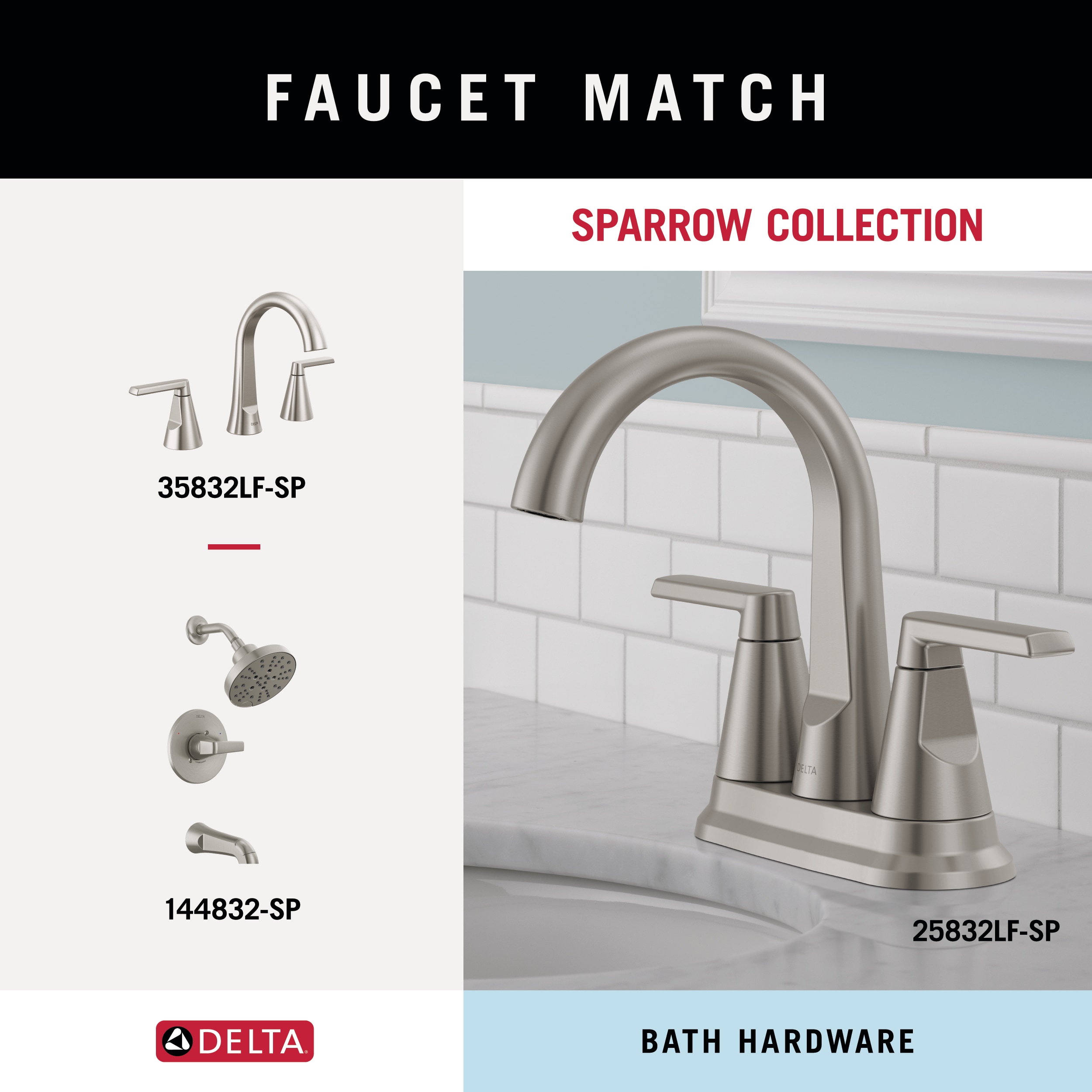 Set de accesorios decorativos para baño en níquel cepillado con tecnología Spotshield de Delta, incluye portarrollos, toallero y gancho para batas (SPR64-BN)