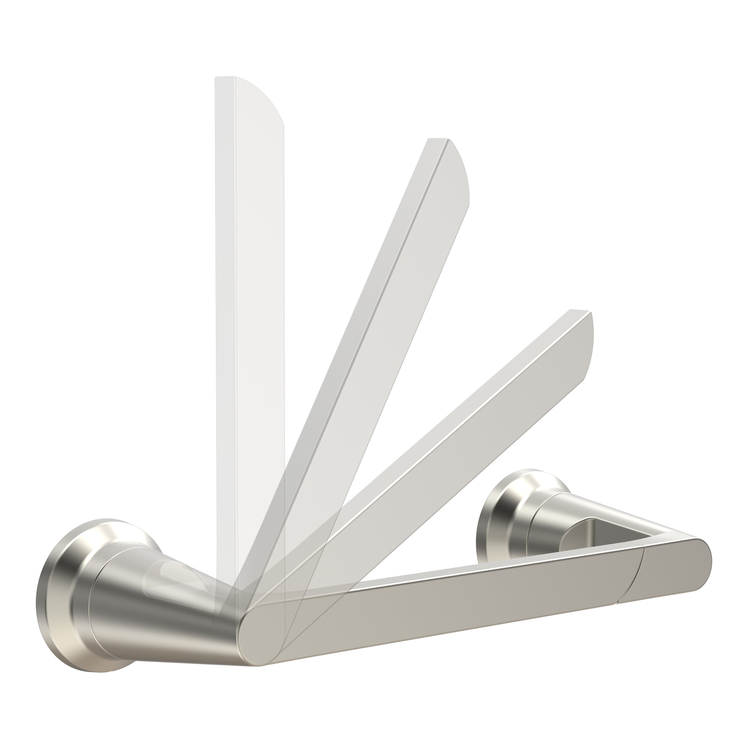 Set de accesorios decorativos para baño en níquel cepillado con tecnología Spotshield de Delta, incluye portarrollos, toallero y gancho para batas (SPR64-BN)