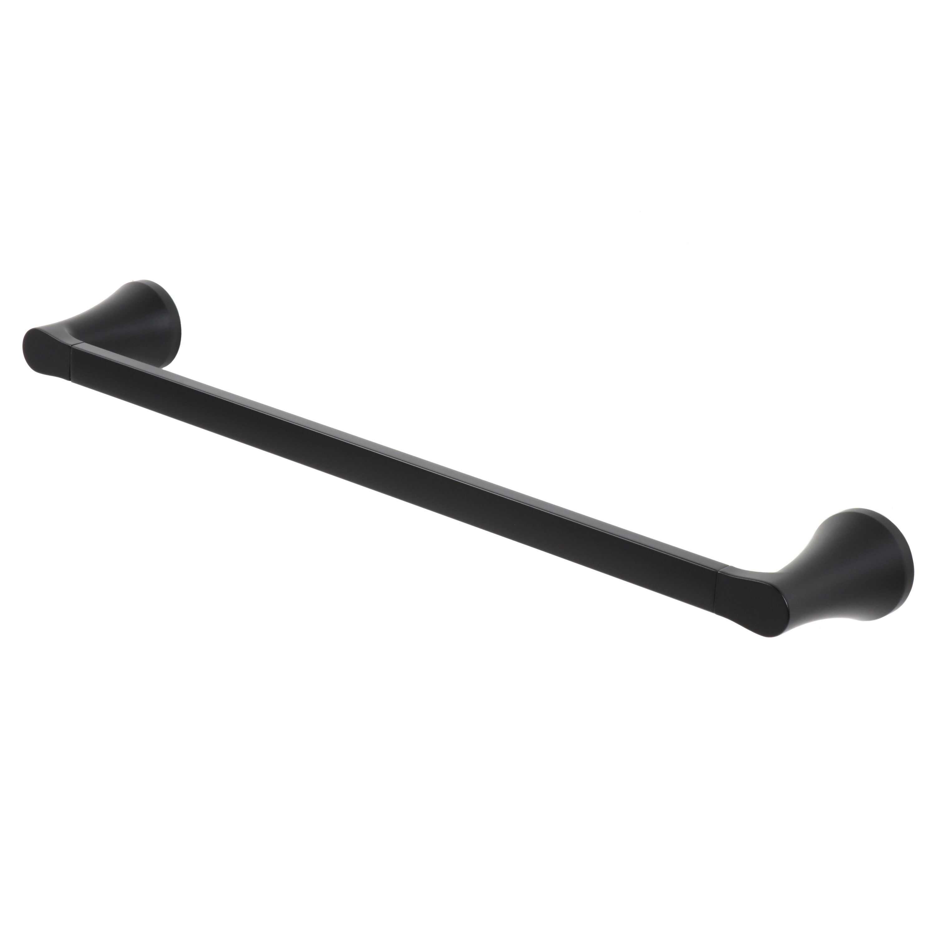 Juego de accesorios decorativos para baño en negro mate de 3 piezas Origin 21: Barra para toallas, argolla para toallas incluidas