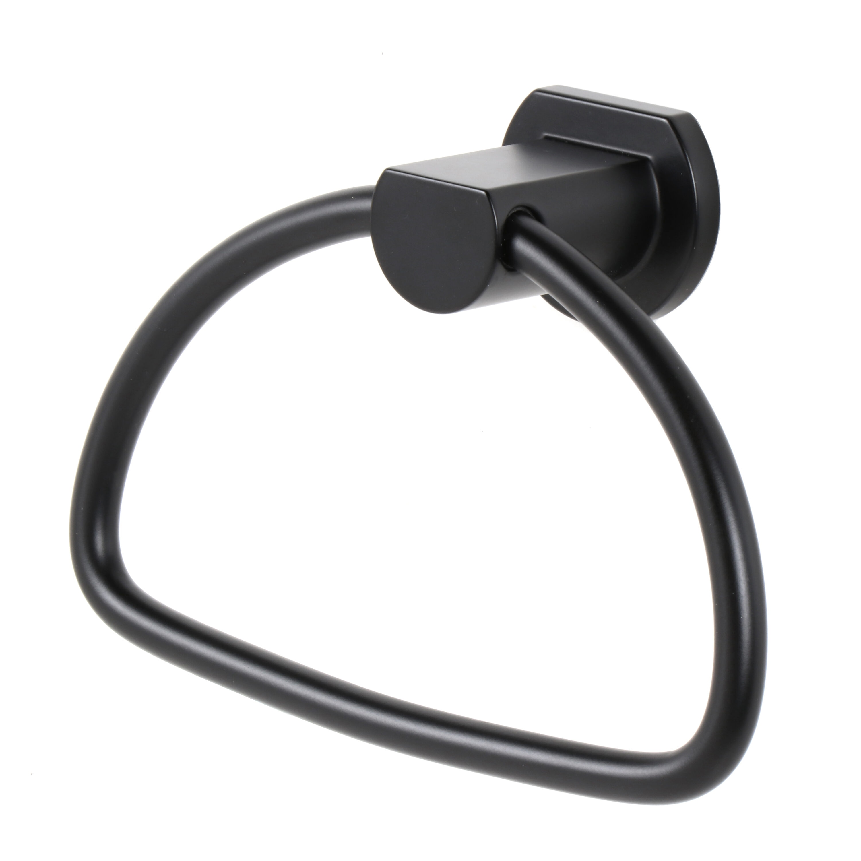 Juego de Accesorios Decorativos para Baño en Negro Mate de 3 Piezas Origen 21 Veda: Barra de Toallas, Porta Papel Higiénico y Argolla de Toallas incluidas BTH-033-R8005-MB
