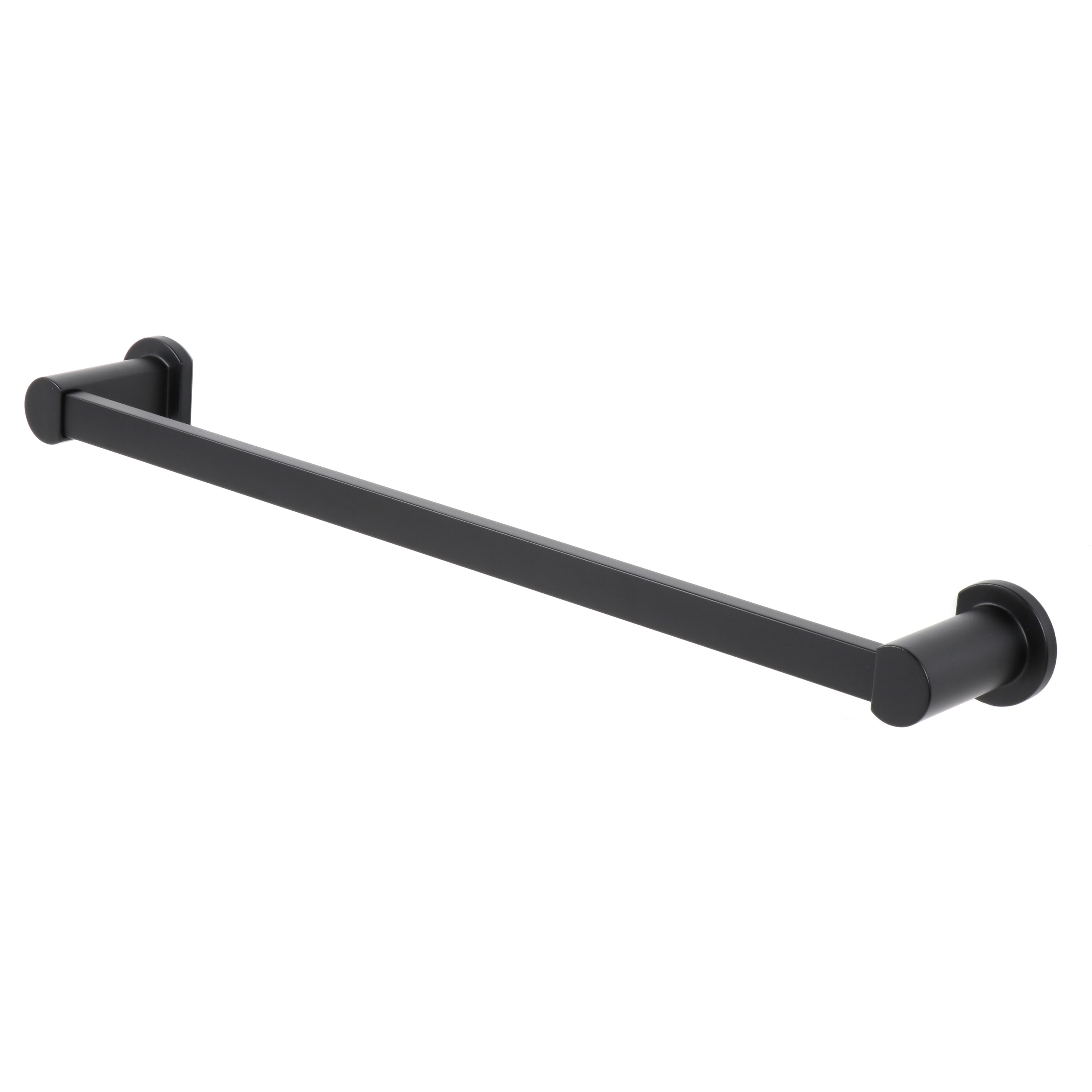 Juego de Accesorios Decorativos para Baño en Negro Mate de 3 Piezas Origen 21 Veda: Barra de Toallas, Porta Papel Higiénico y Argolla de Toallas incluidas BTH-033-R8005-MB