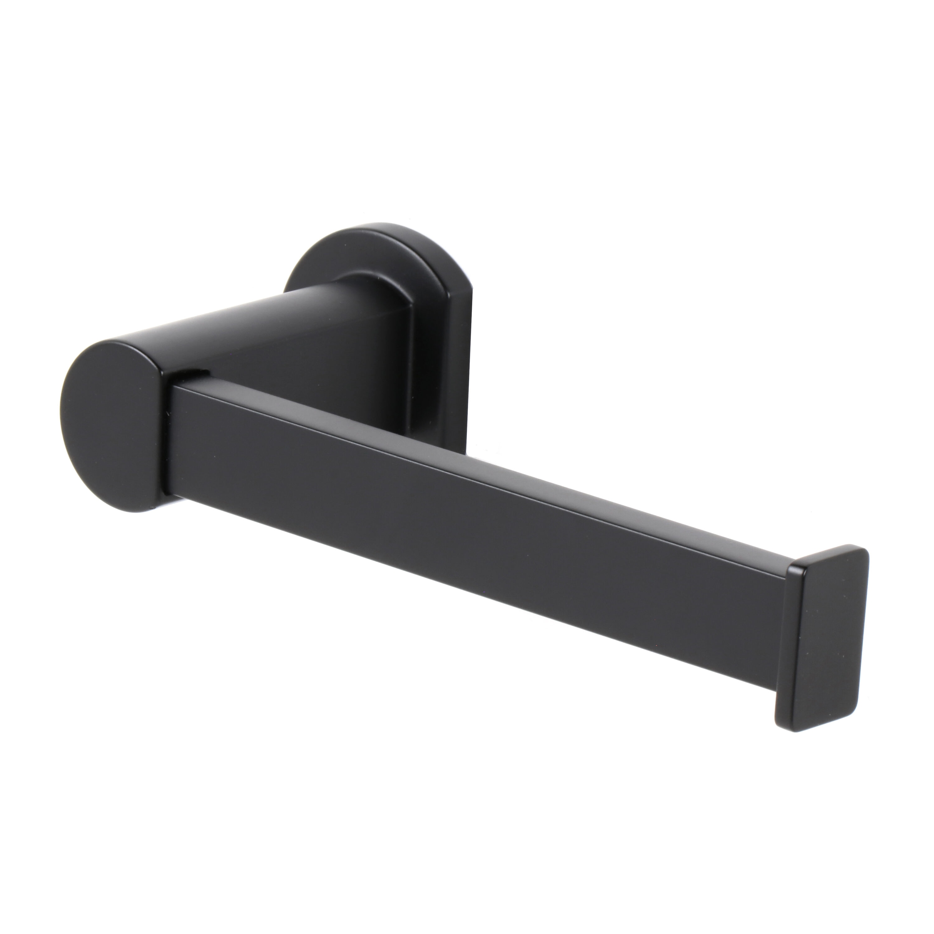 Juego de Accesorios Decorativos para Baño en Negro Mate de 3 Piezas Origen 21 Veda: Barra de Toallas, Porta Papel Higiénico y Argolla de Toallas incluidas BTH-033-R8005-MB